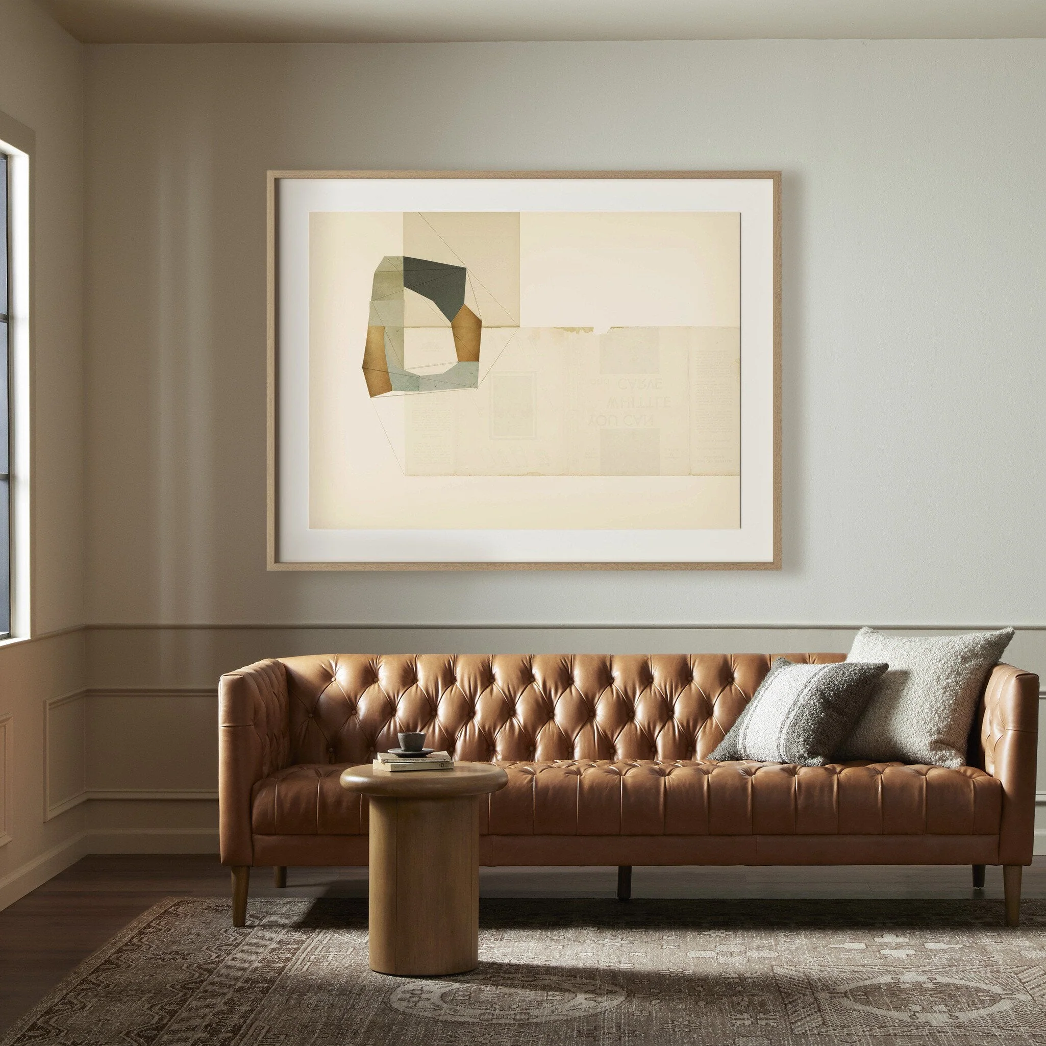Places Of Connection by Amy Berlin - Vertical Grain 2.5 White Oak | 46.5" x 60" - Image 2