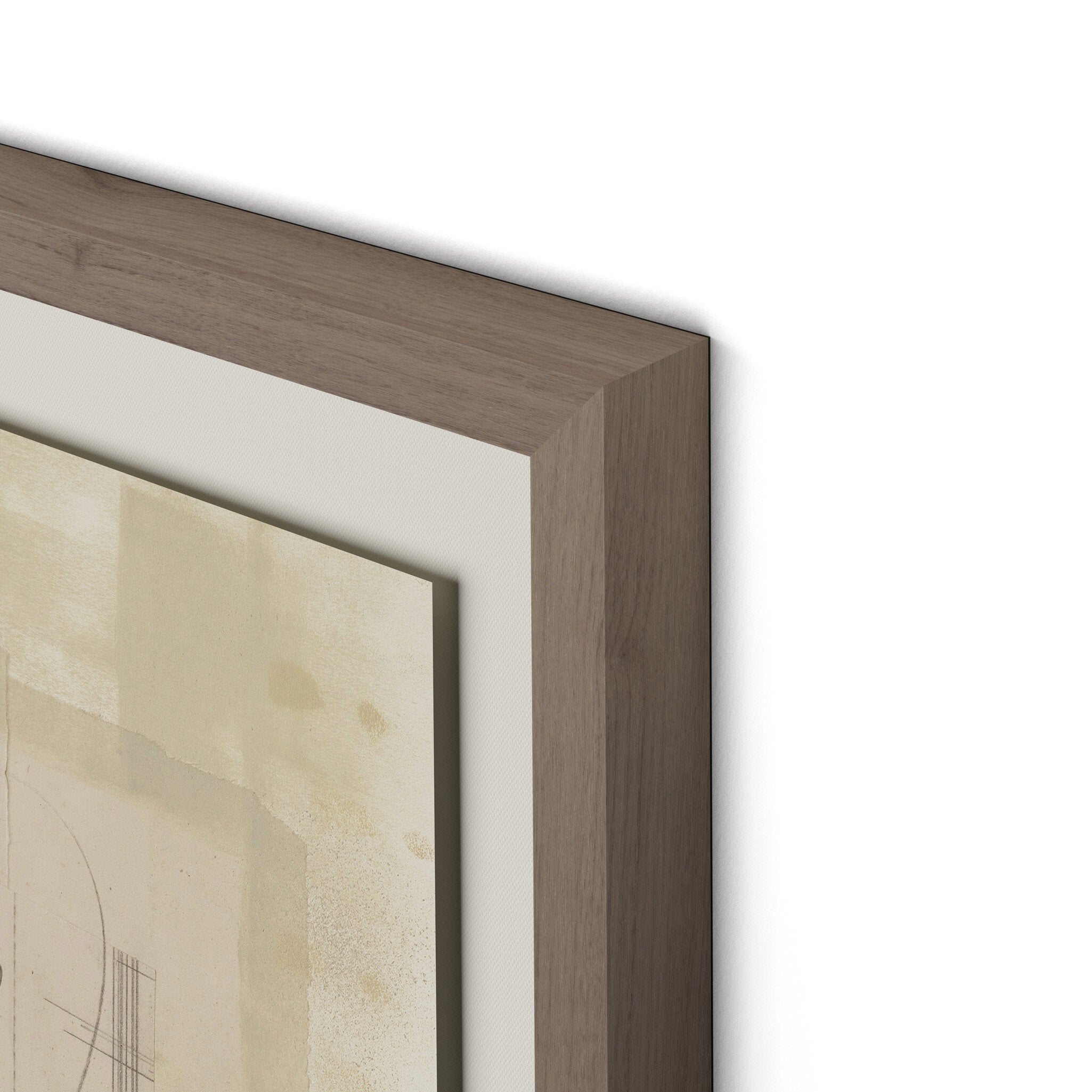 Squares III by Amy Berlin - Rustic 2.5 Walnut | 40" x 33.5" - Image 3