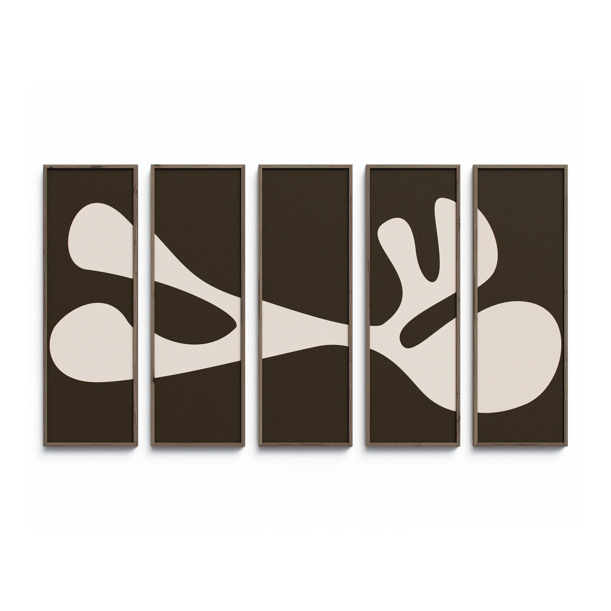 Organic Shape II Set by Four Hands Art Studio – Rustic 2.5 Walnut | 100″ x 61″