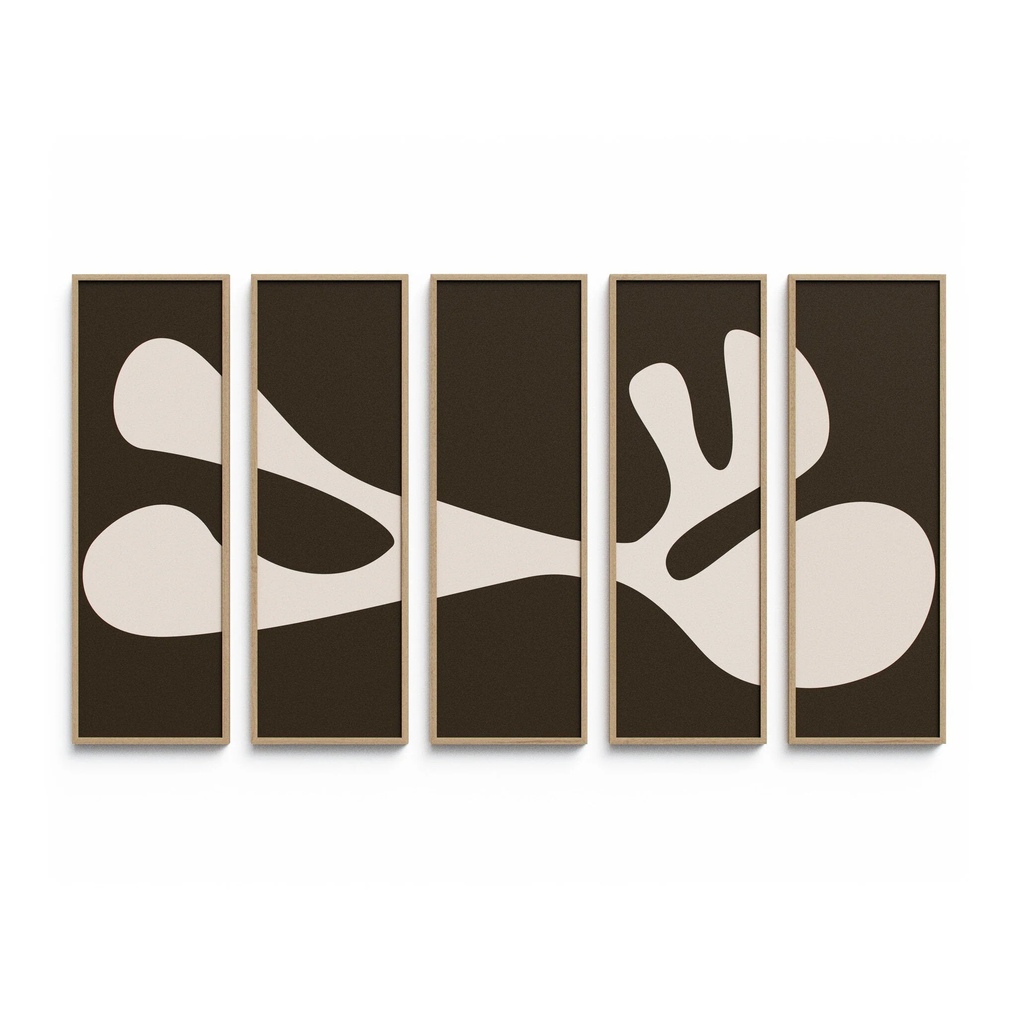 Organic Shape II Set by Four Hands Art Studio – Vertical Grain 2.5 White Oak | 80″ x 48″