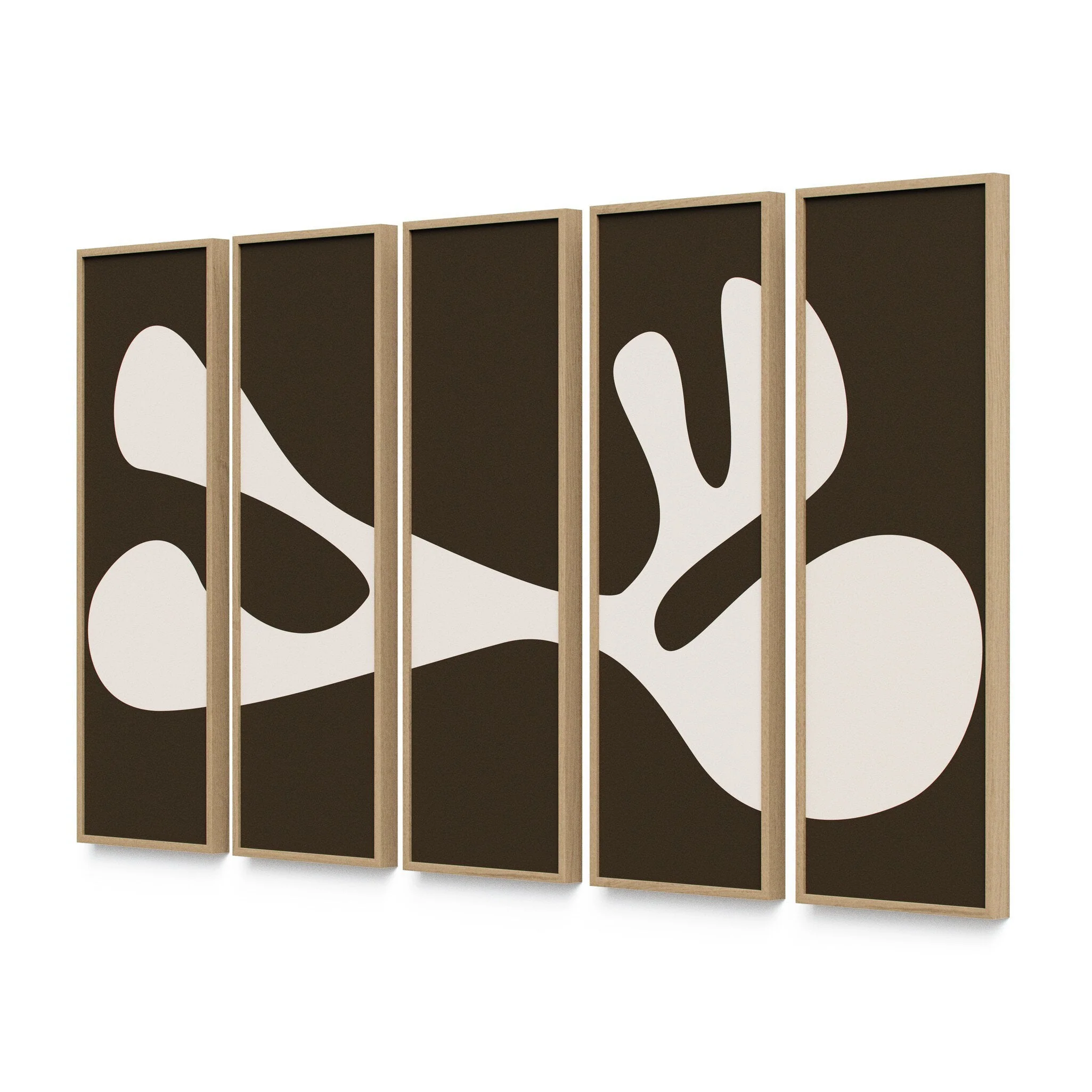 Organic Shape II Set by Four Hands Art Studio - Vertical Grain 2.5 White Oak | 100" x 61" - Image 2