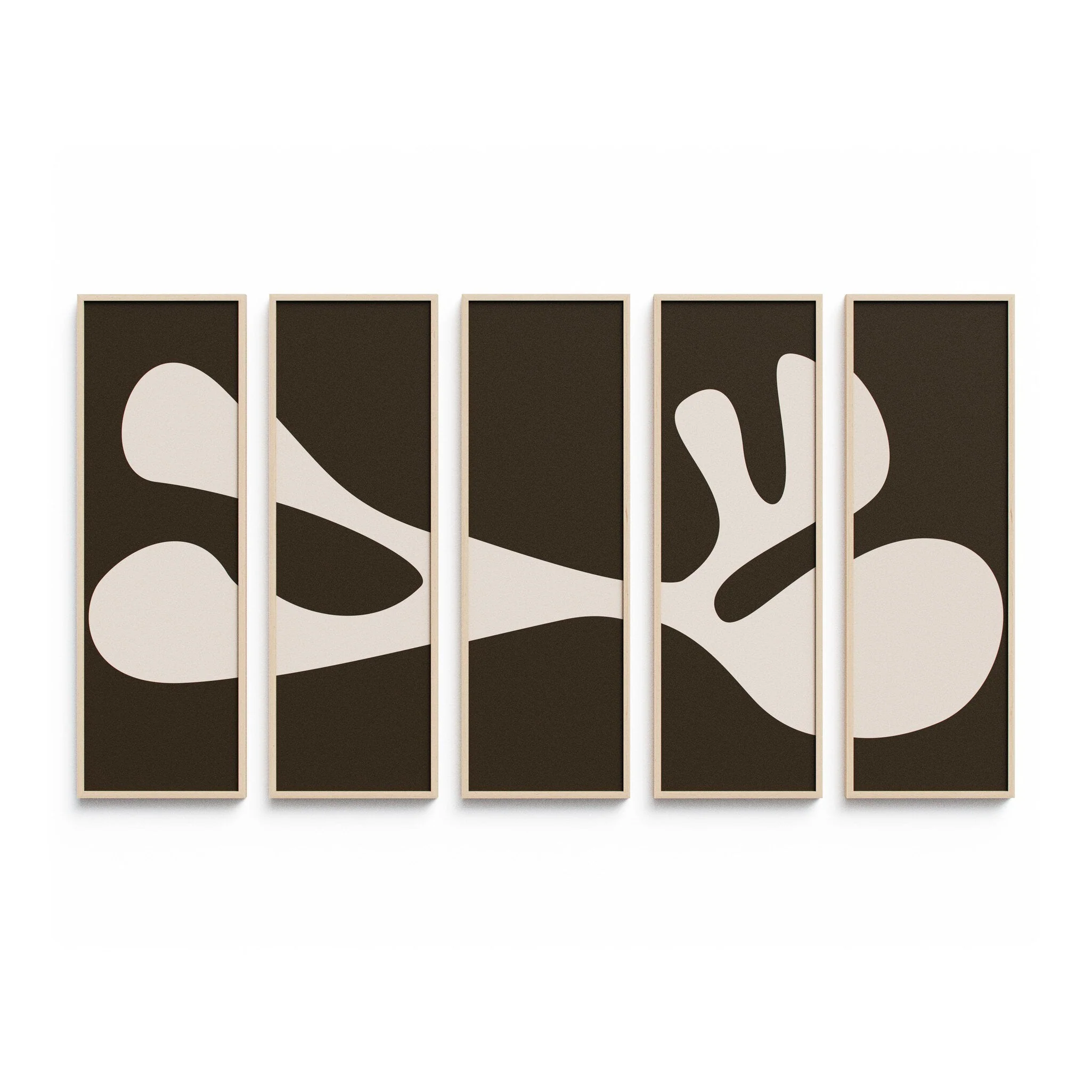 Organic Shape II Set by Four Hands Art Studio – Natural 2.5 Maple | 100″ x 61″