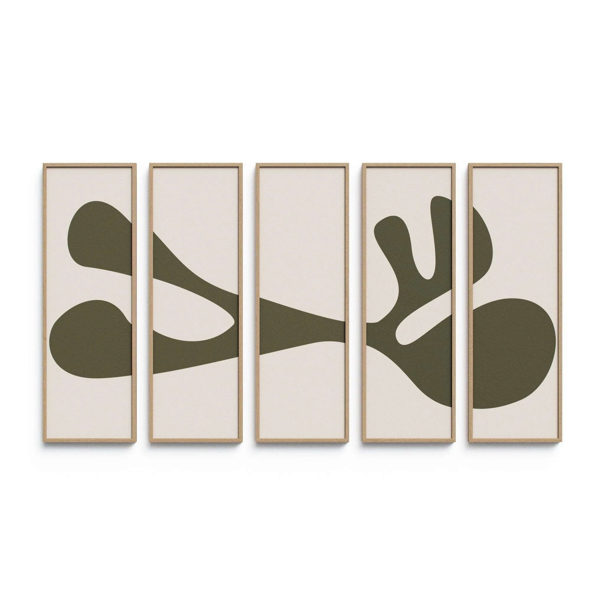 Organic Shape III Set by Four Hands Art Studio – Vertical Grain 2.5 White Oak | 100″ x 61″
