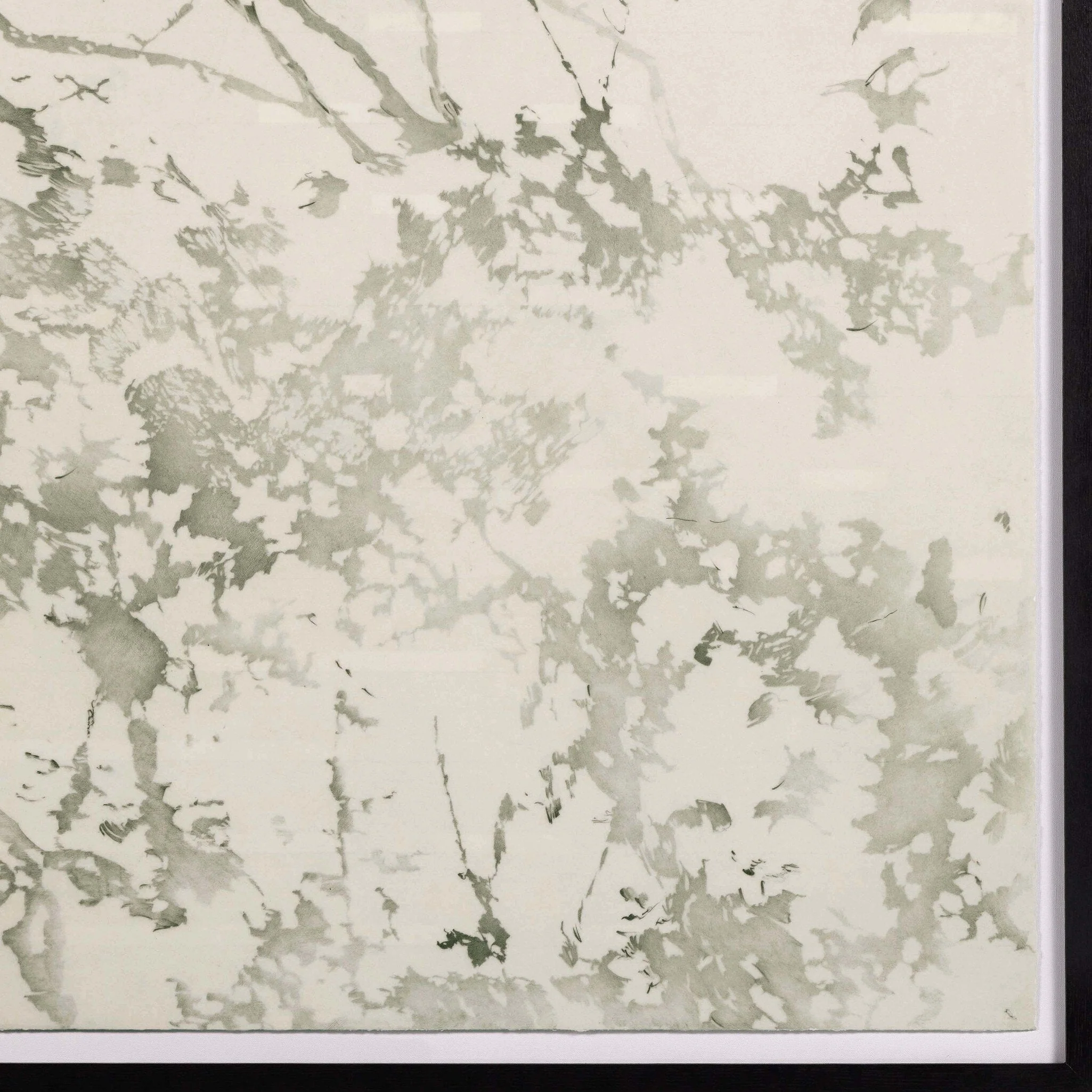 Paisaje Flotante XVIII by Adrian White - Black Vertical Grain 2.5 White Oak | 60" x 40" - Image 2