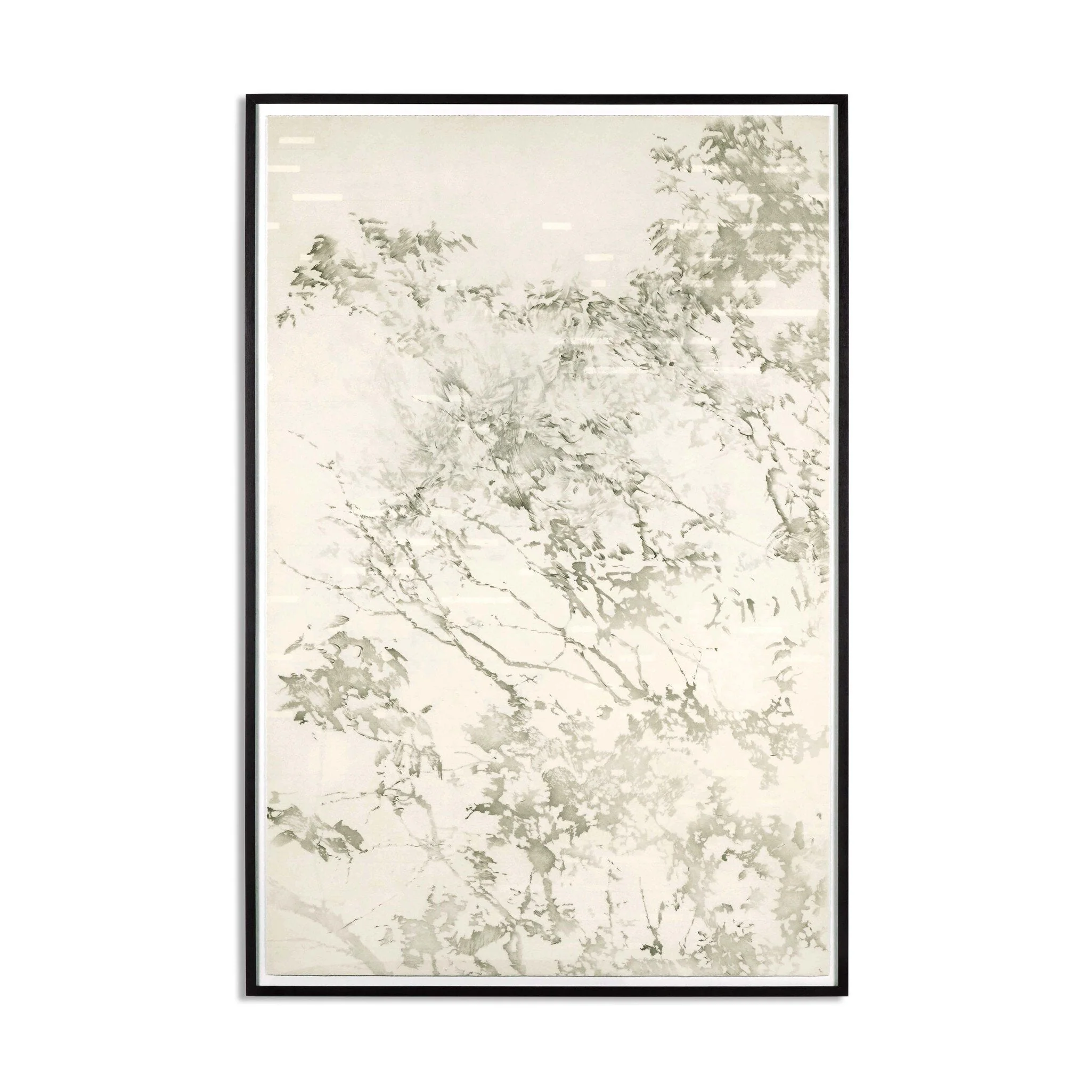 Paisaje Flotante XVIII by Adrian White - Black Vertical Grain 2.5 White Oak | 72" x 48" - Image 1