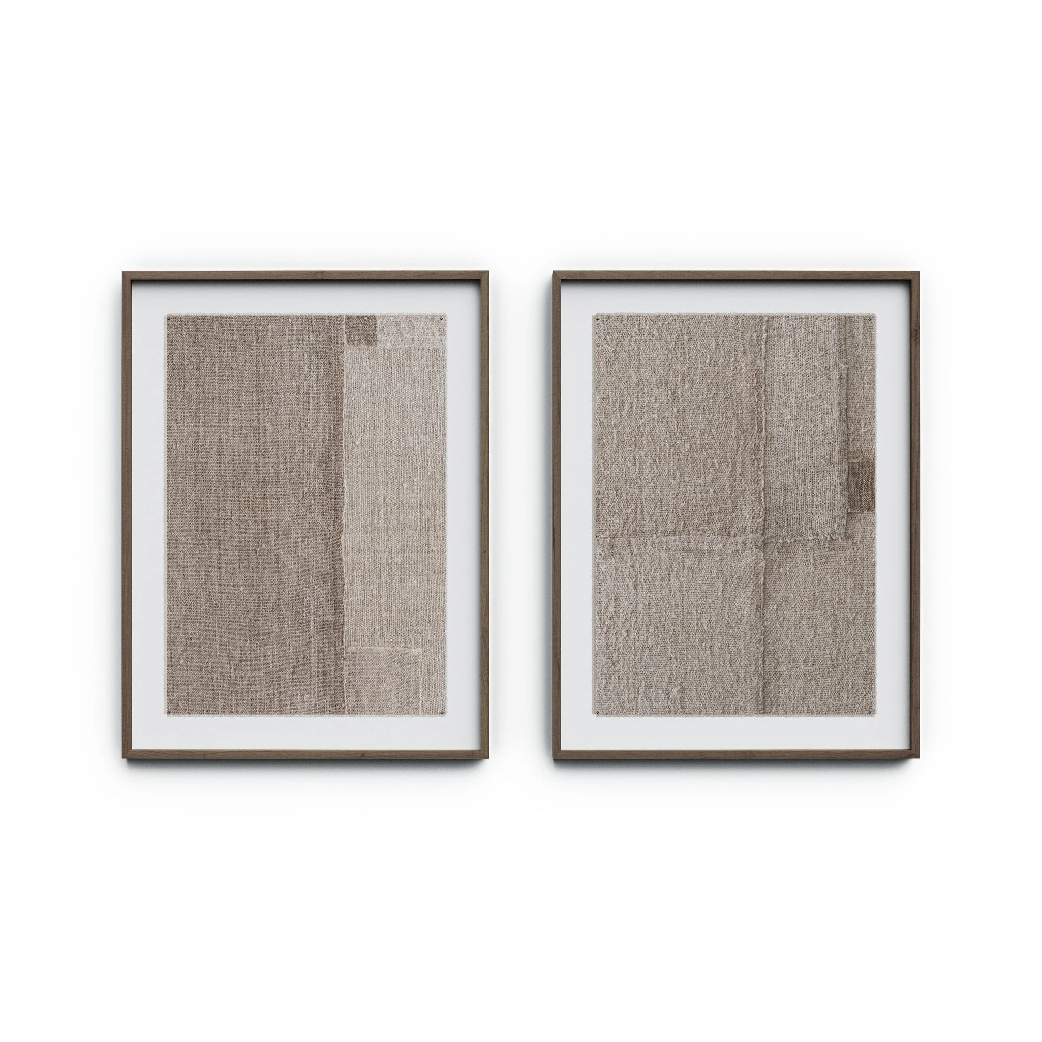 Acceptance Diptych by Karen Covey – Rustic 2.5 Walnut | 72″ x 48″