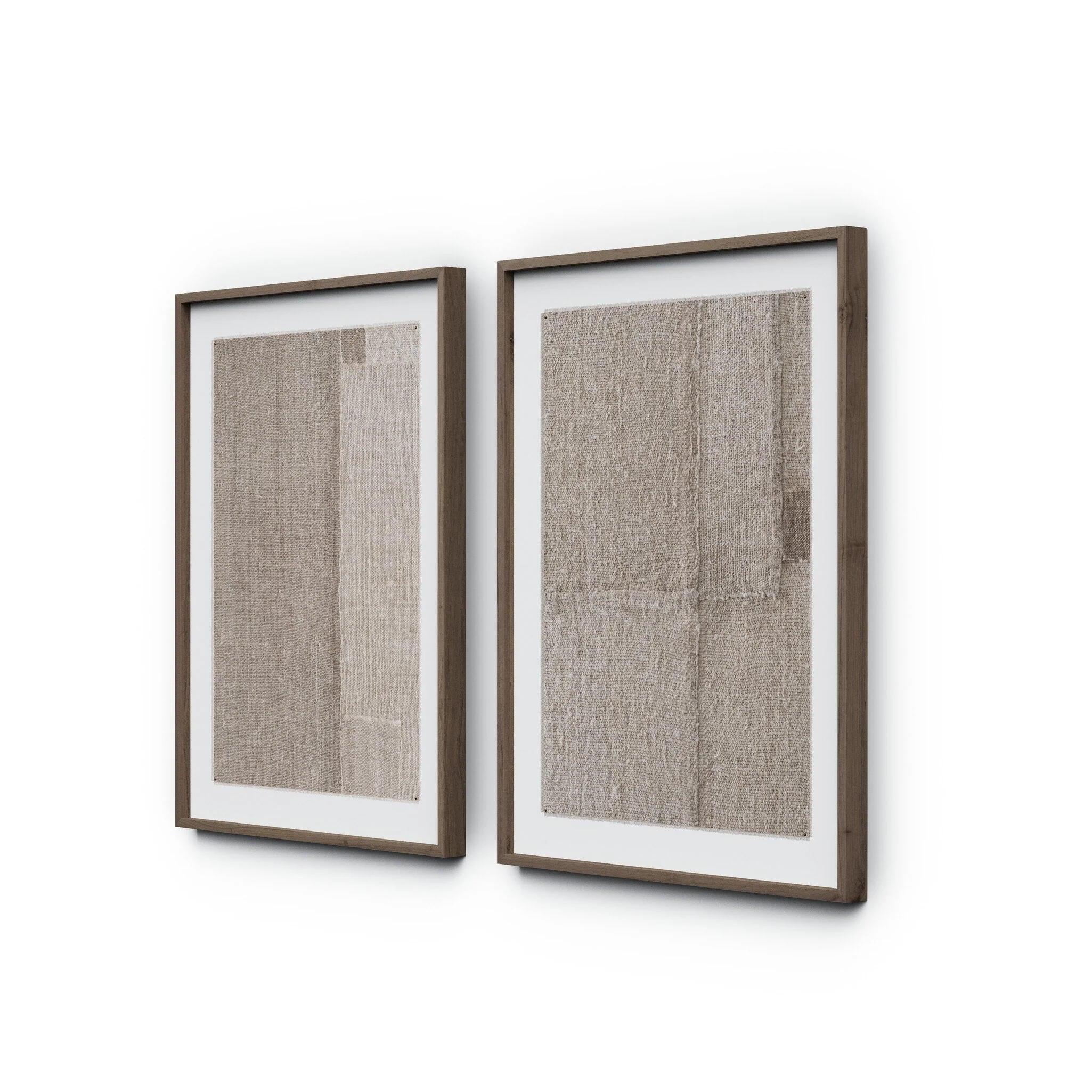 Acceptance Diptych by Karen Covey - Rustic 2.5 Walnut | 60" x 40" - Image 2