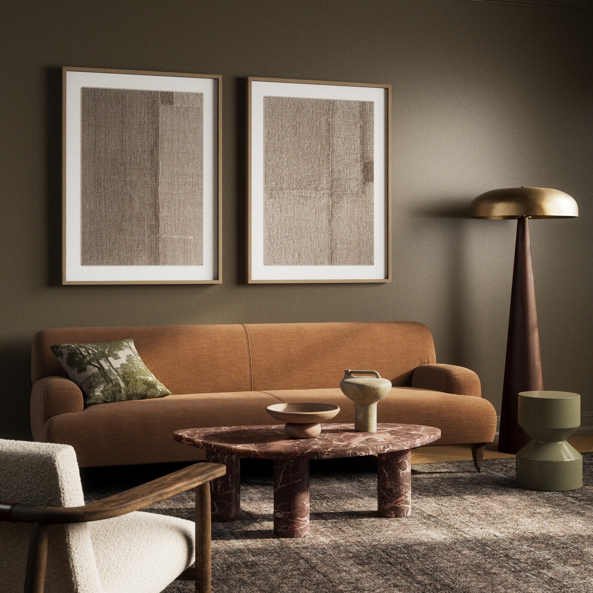 Acceptance Diptych by Karen Covey - Vertical Grain 2.5 White Oak | 72" x 48" - Image 3