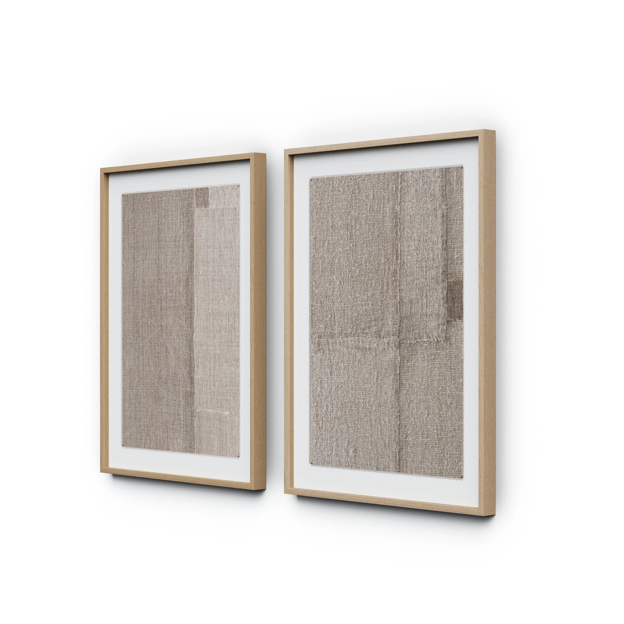 Acceptance Diptych by Karen Covey - Vertical Grain 1.5 White Oak | 36" x 24" - Image 2