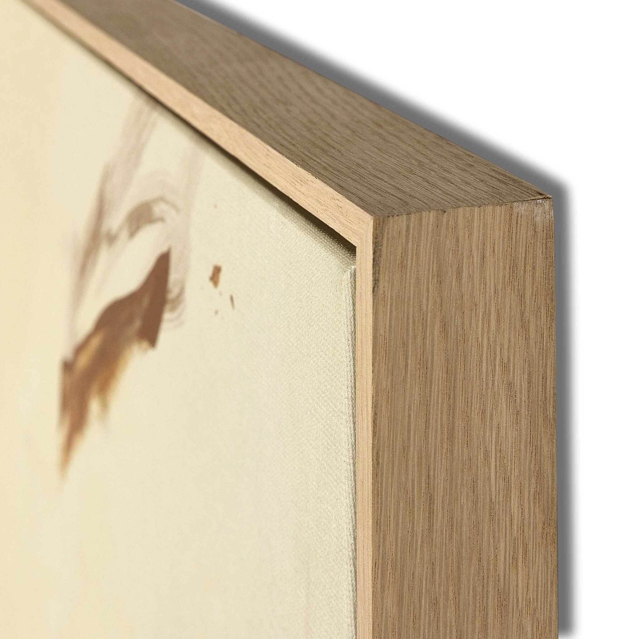 Weight Of Gesture by Coup d'Esprit - Vertical Grain White Oak Floater | 40" x 40" - Image 3