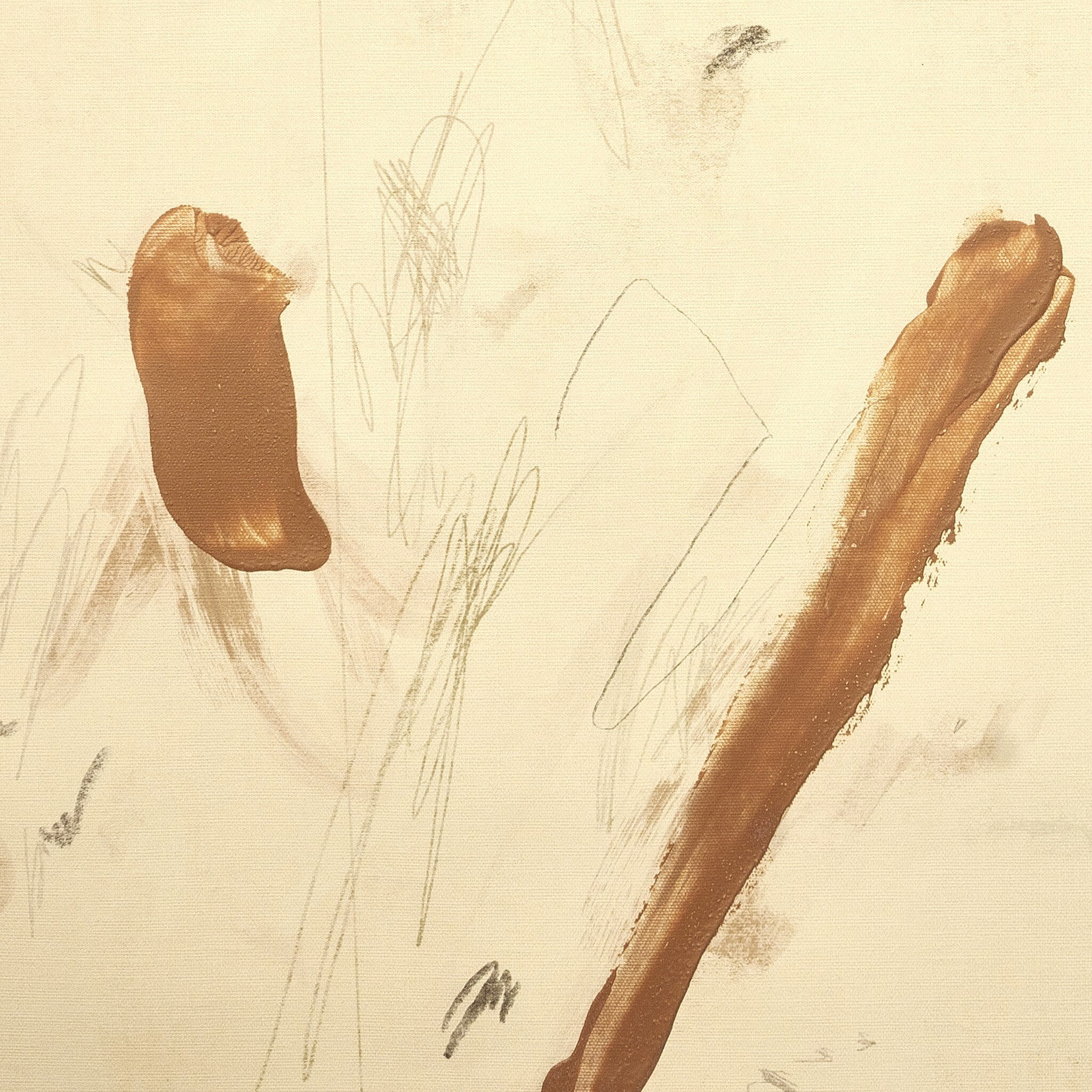 Weight Of Gesture by Coup d'Esprit - Vertical Grain White Oak Floater | 32" x 32" - Image 2