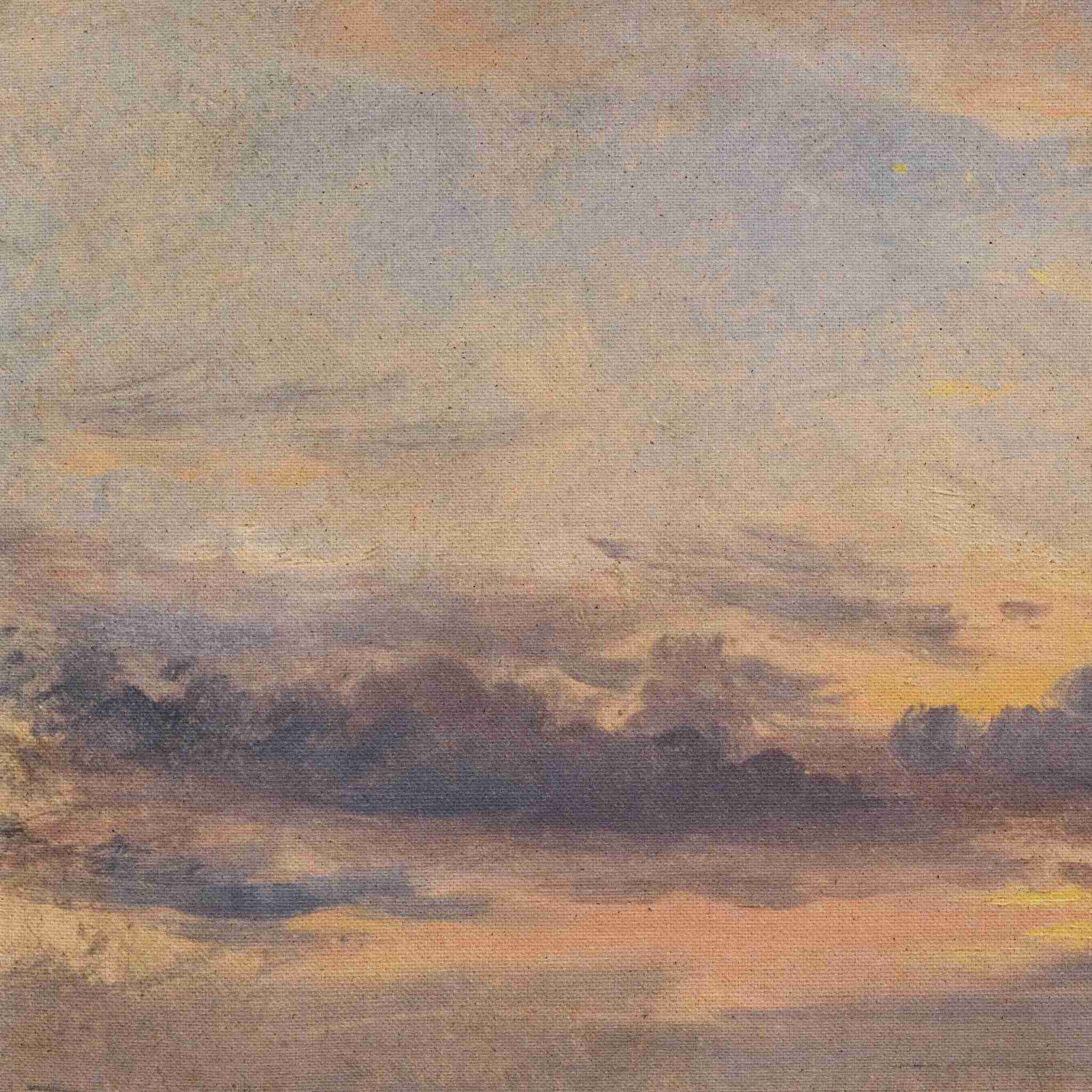 A Cloud Study - Sunset by John Constable - Vertical Grain White Oak Floater - Image 3