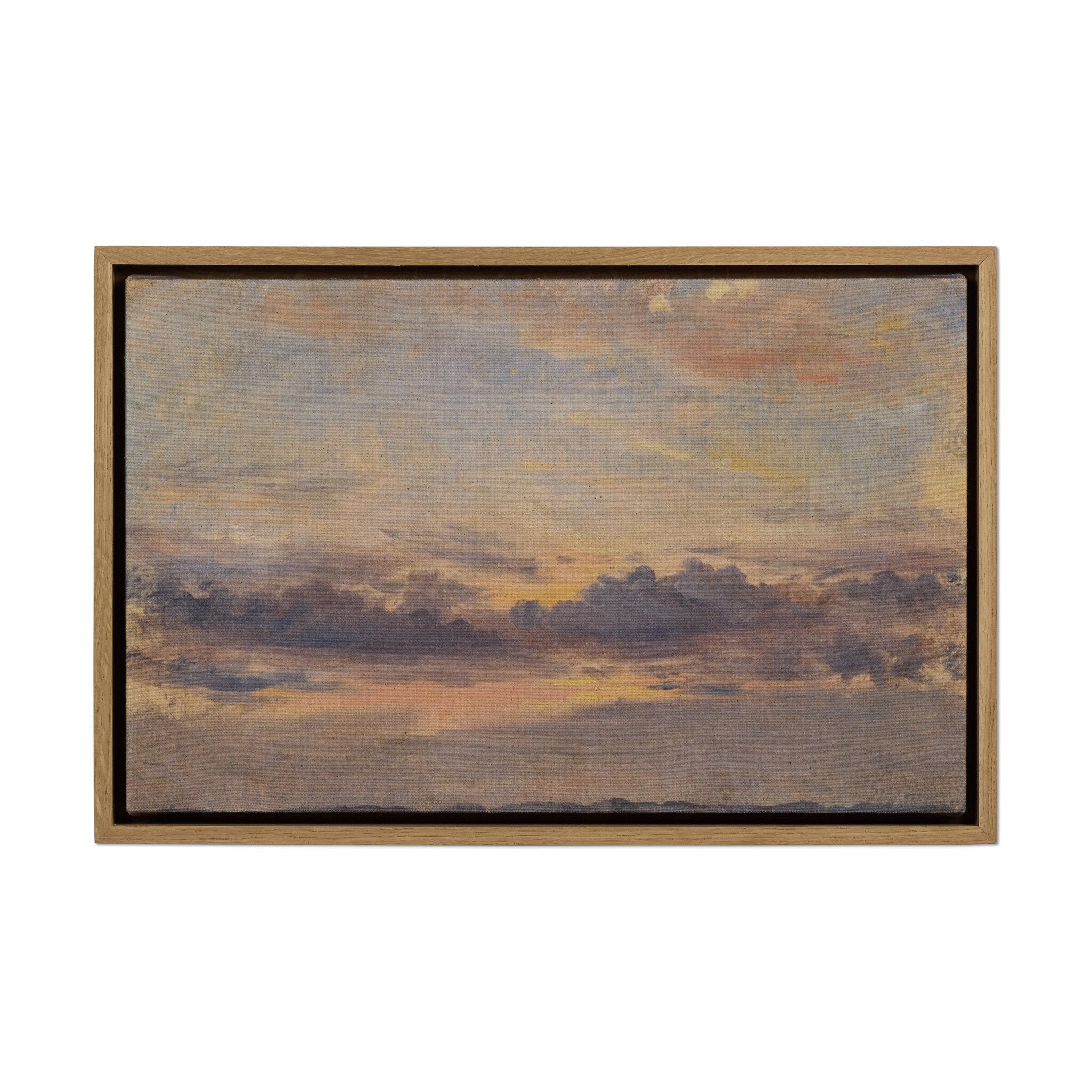A Cloud Study – Sunset by John Constable – Vertical Grain White Oak Floater