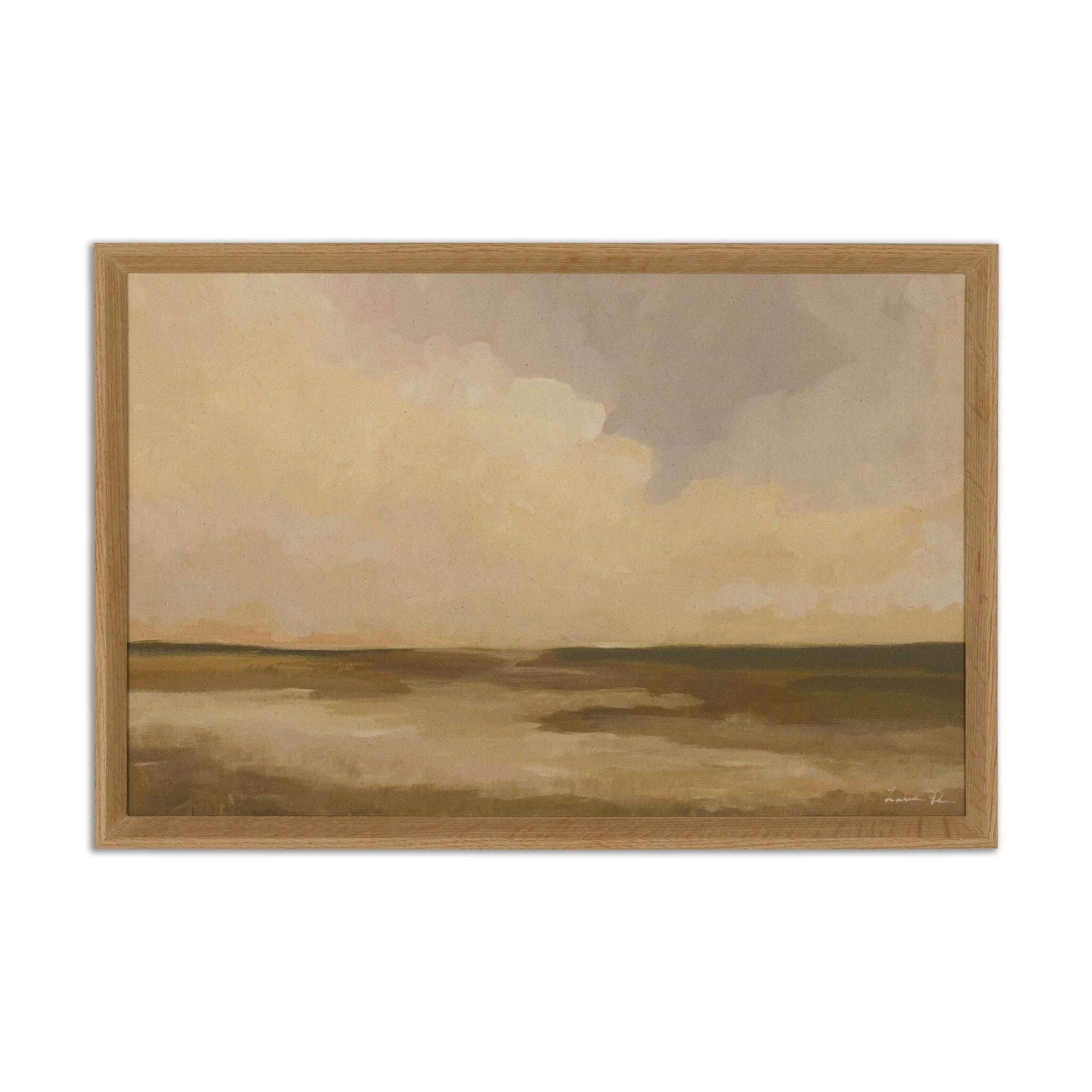 Early Light by Lauren Fuhr - RoofTop 1.5 Vertical Grain White Oak | 32" x 21.5" - Image 1