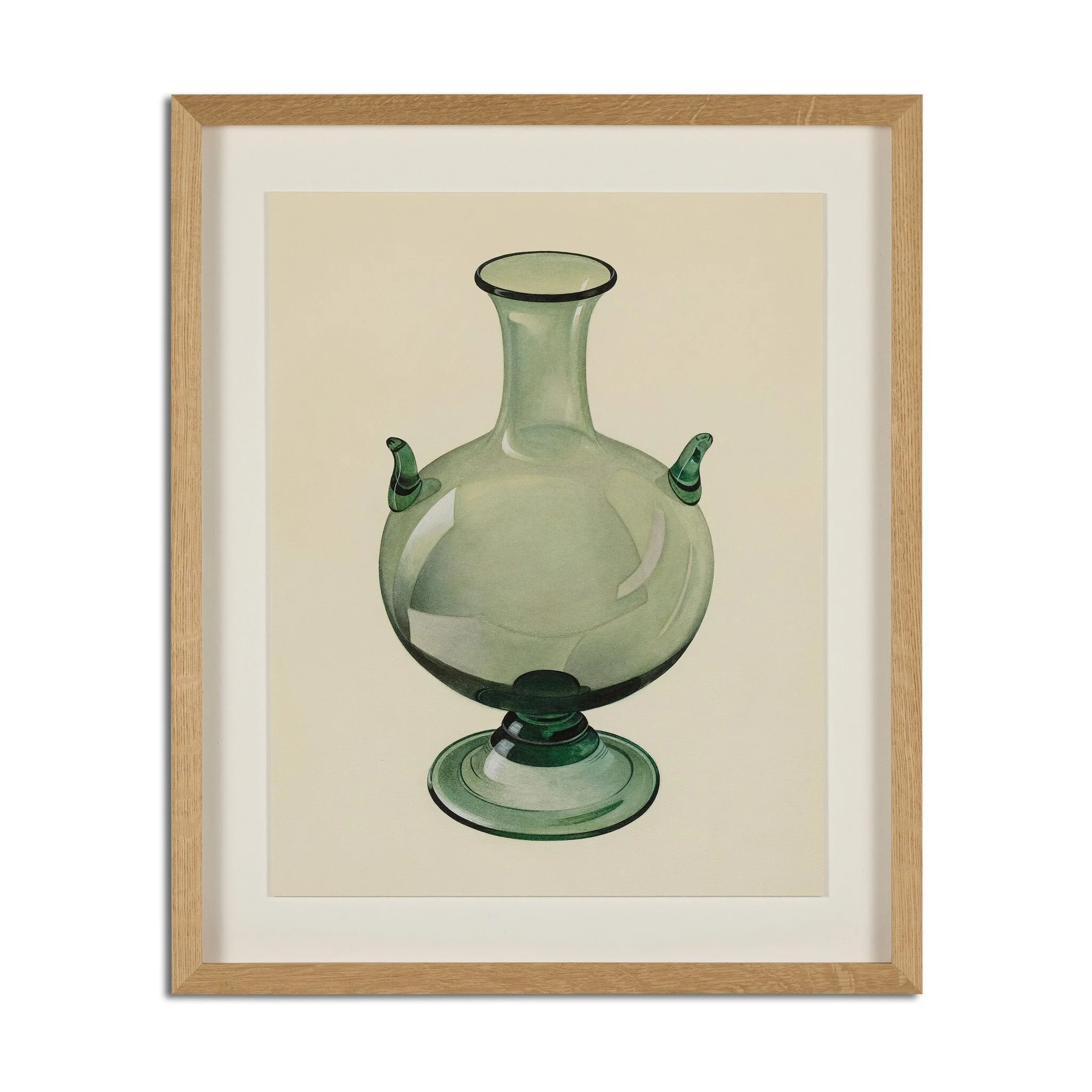 Green Vase by Edward White - Vertical Grain 1.5 White Oak | 18" x 15.5" - Image 1