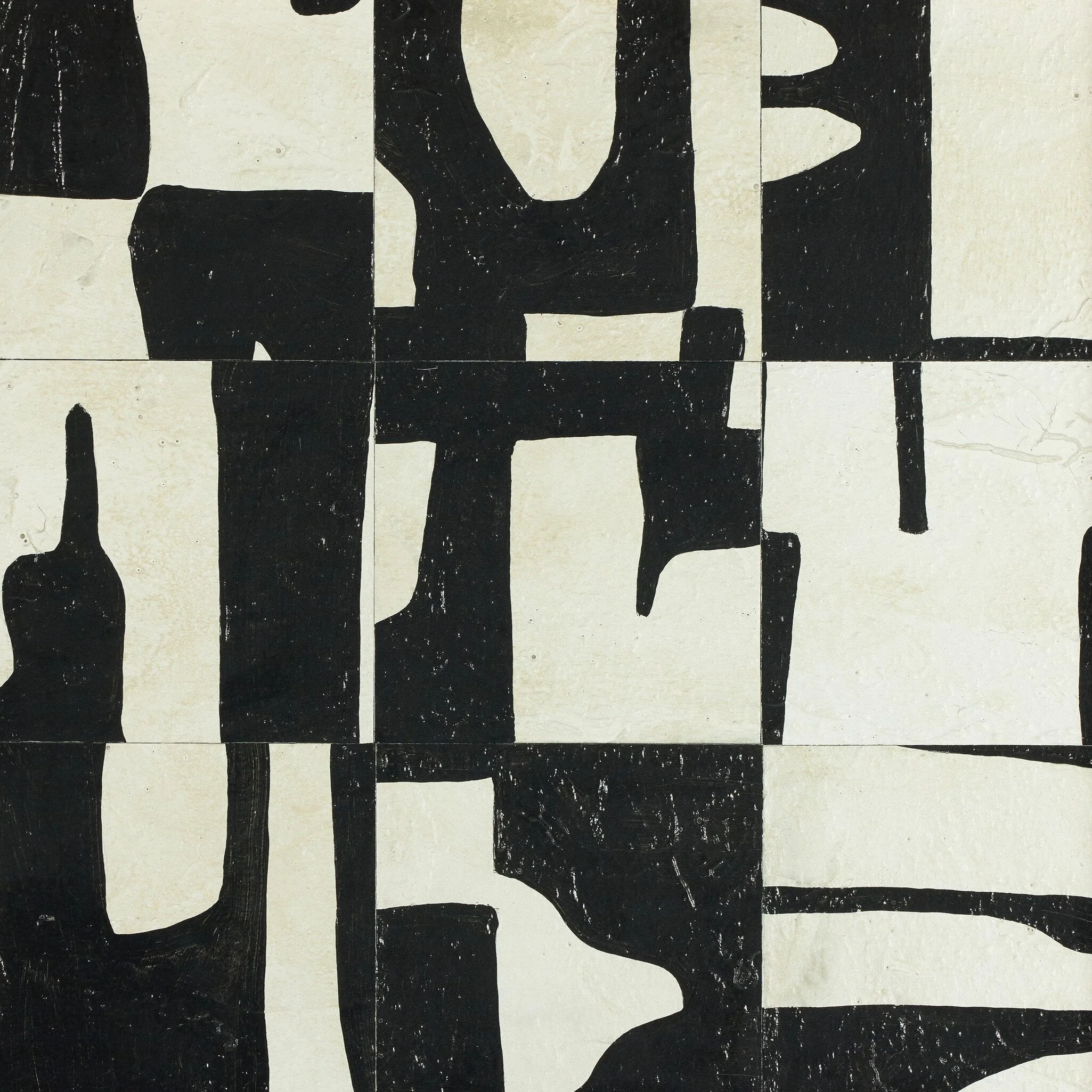 Ancestral I Diptych by Douglas Galloway - Walnut Floater - Image 3