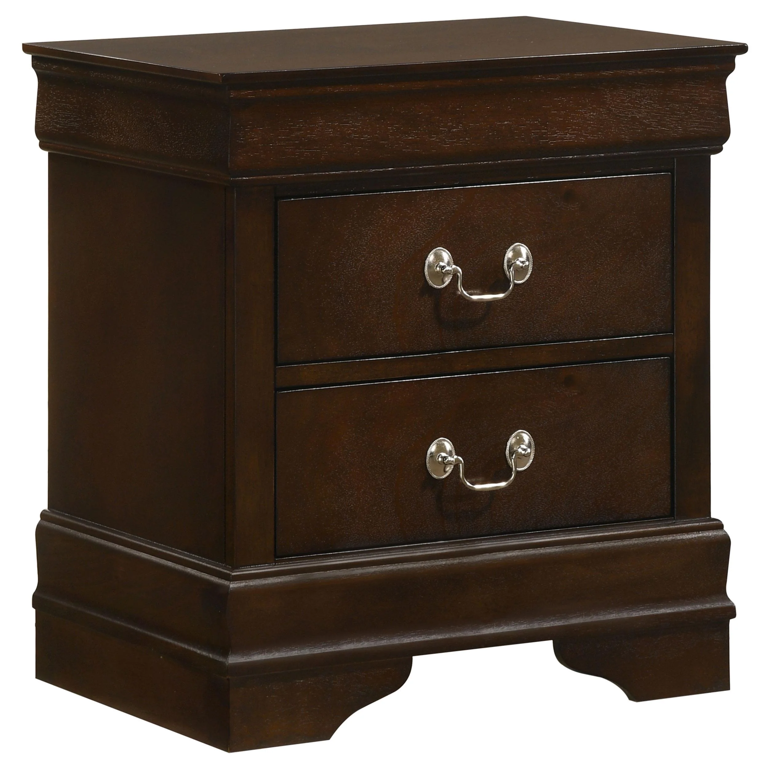 Coaster Furniture Louis Philippe 202412 2-Drawer Nightstand - Cappuccino - Image 1