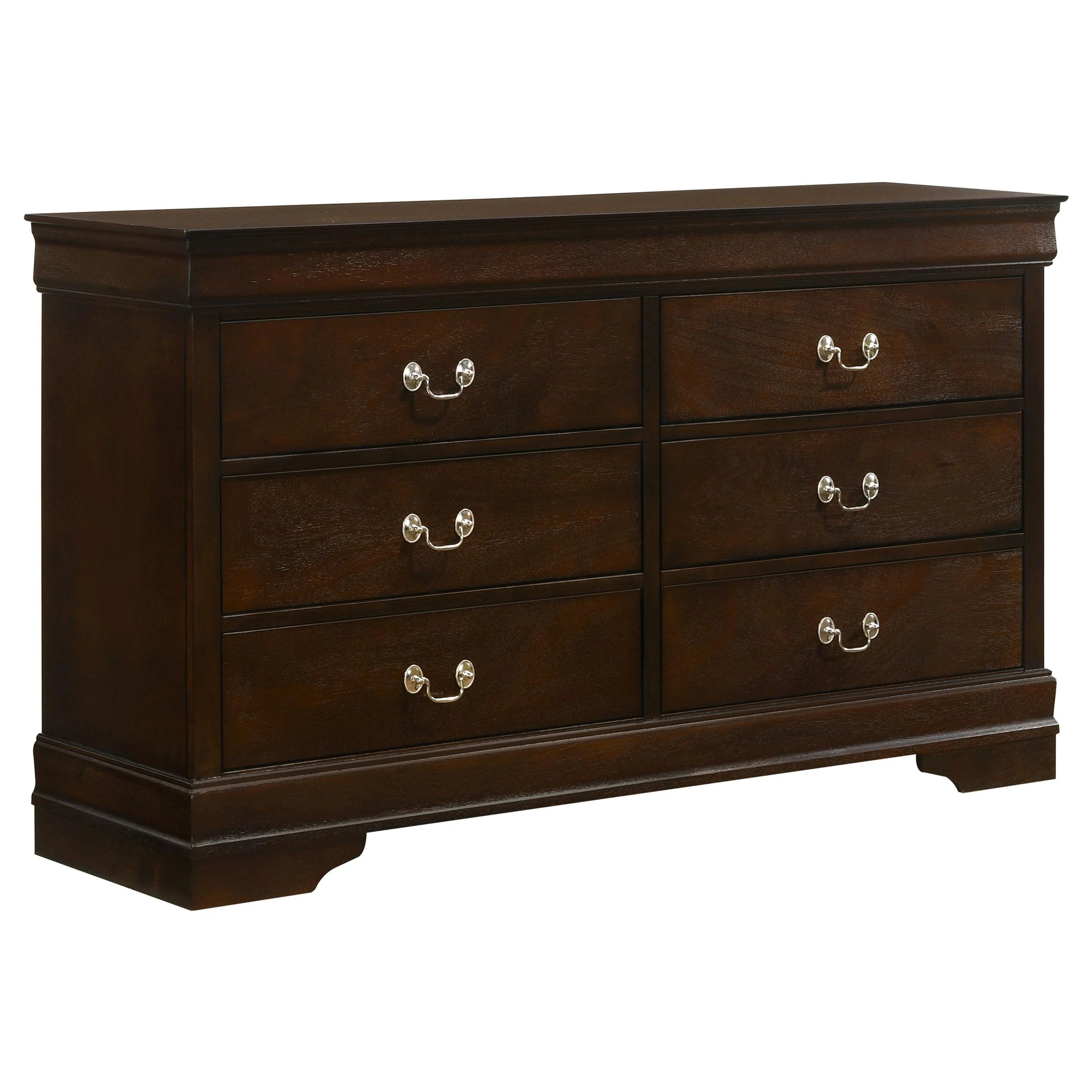 Coaster Furniture Louis Philippe 202413 6-Drawer Dresser - Cappuccino - Image 1