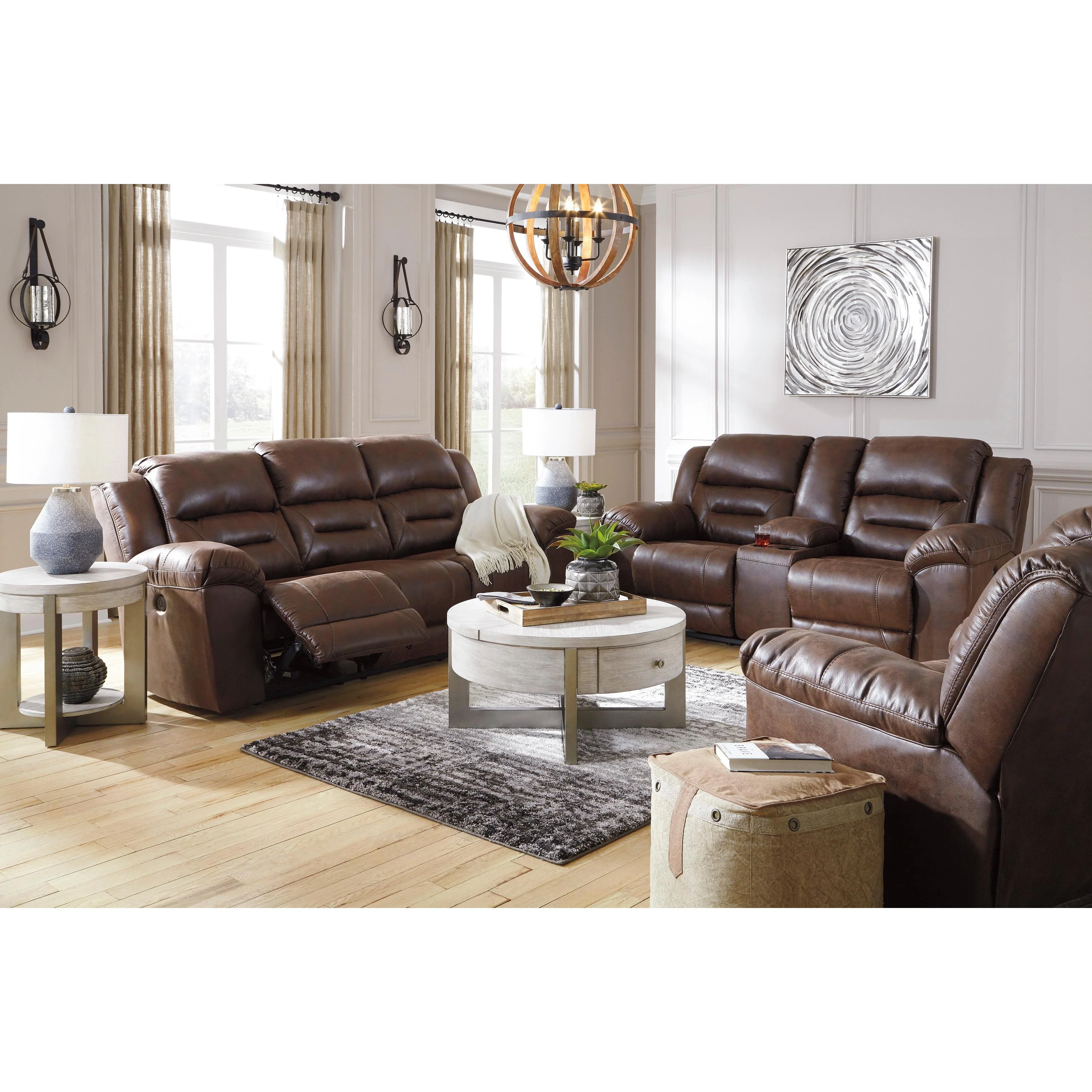 Signature Design by Ashley Stoneland 39904U4 3 pc Reclining Living Room Set - Image 1