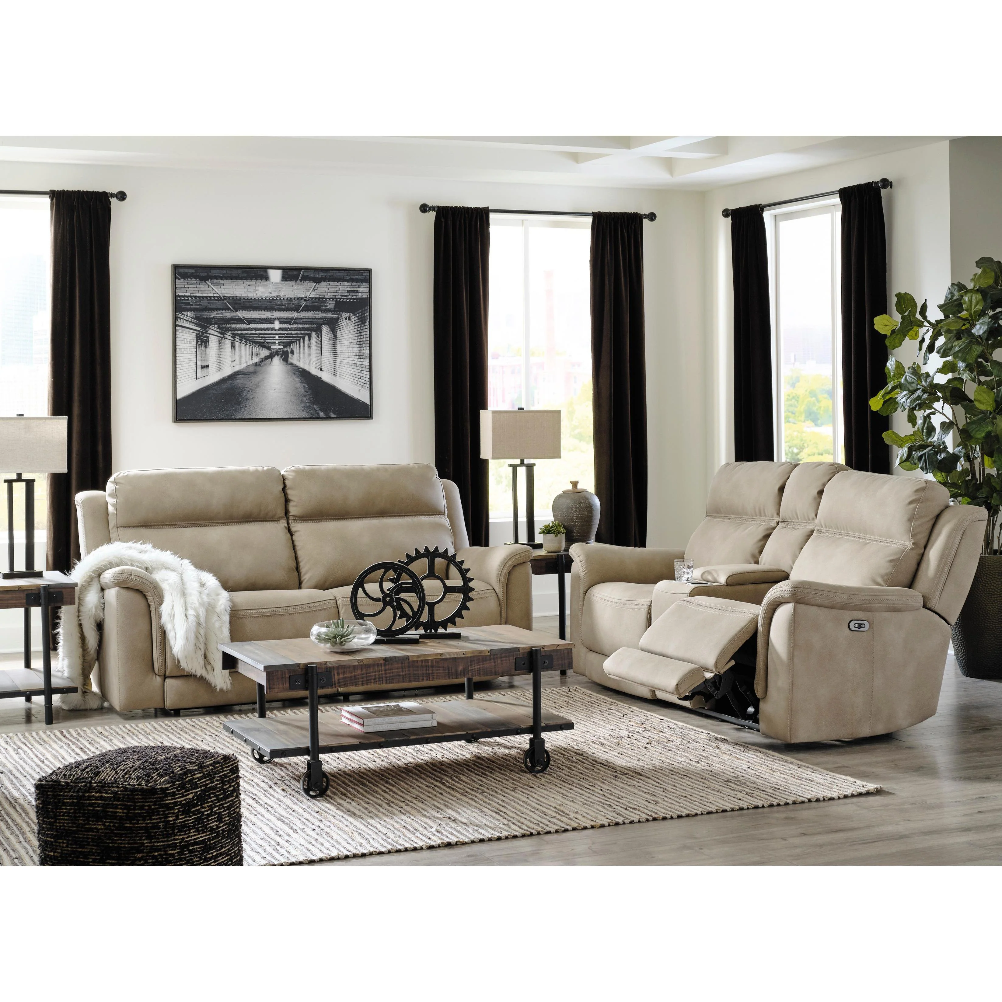 Signature Design by Ashley Next-Gen Durapella 59302 2 pc Power Reclining Living Room Set - Image 1