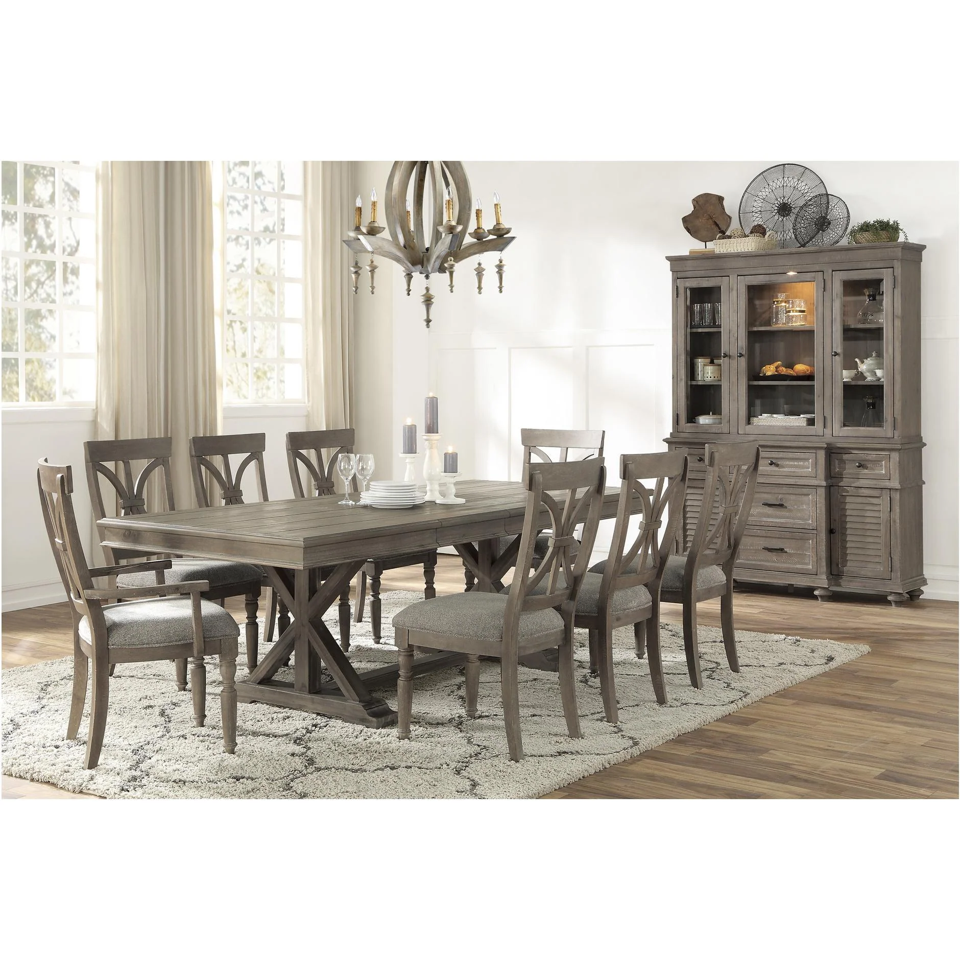 Homelegance Cardano 1689BR-96 7 pc Dining Set - Image 1