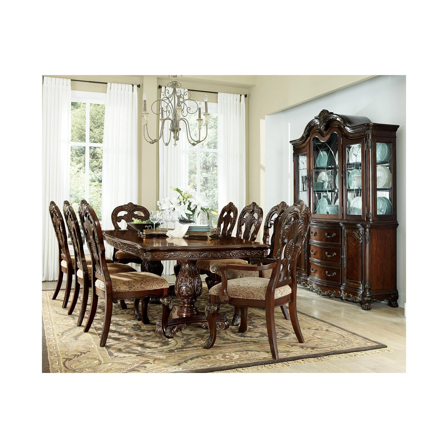 Homelegance Deryn Park 2243-114 7 pc Dining Set - Image 1