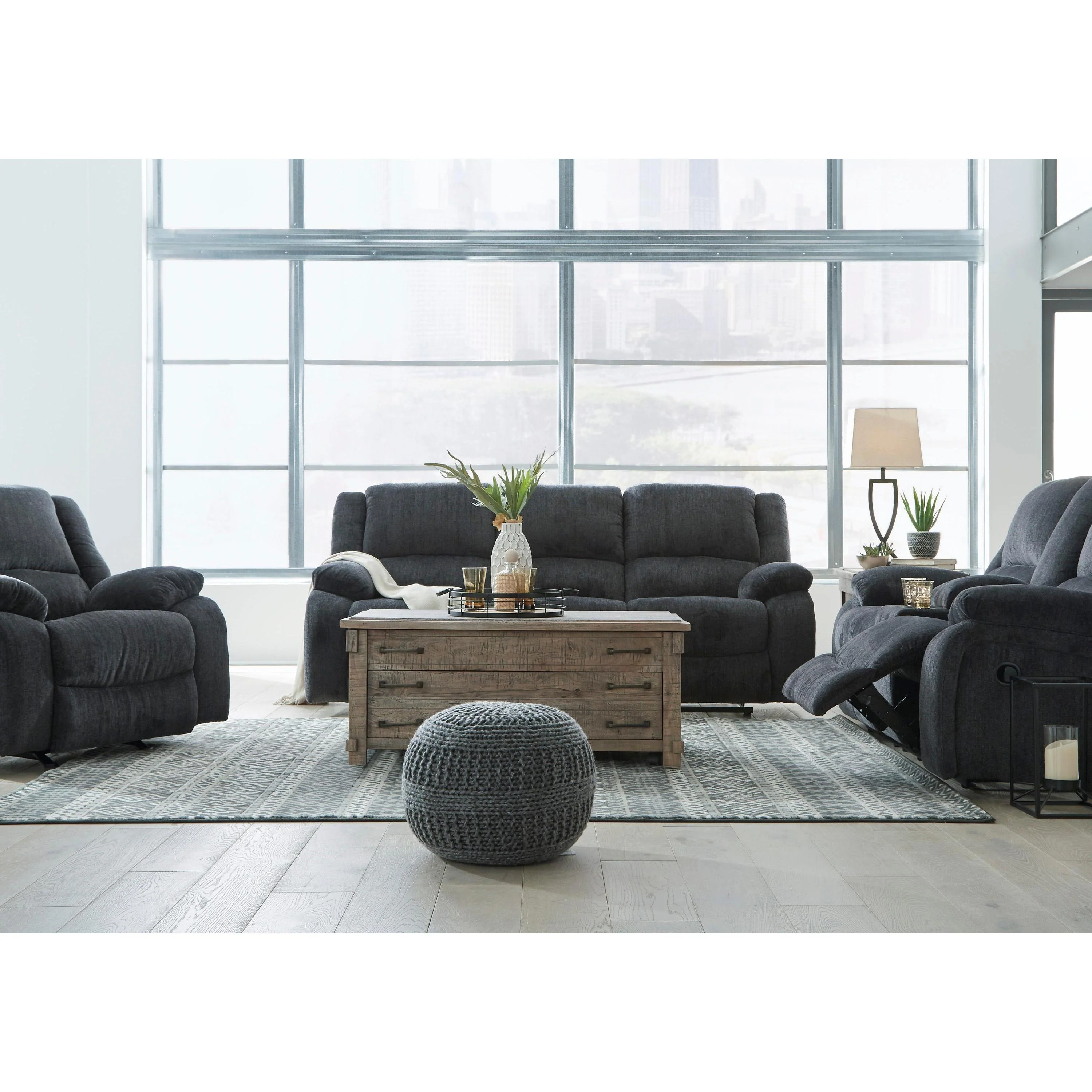 Signature Design by Ashley Draycoll 76504U4 3 pc Reclining Living Room Set - Image 2