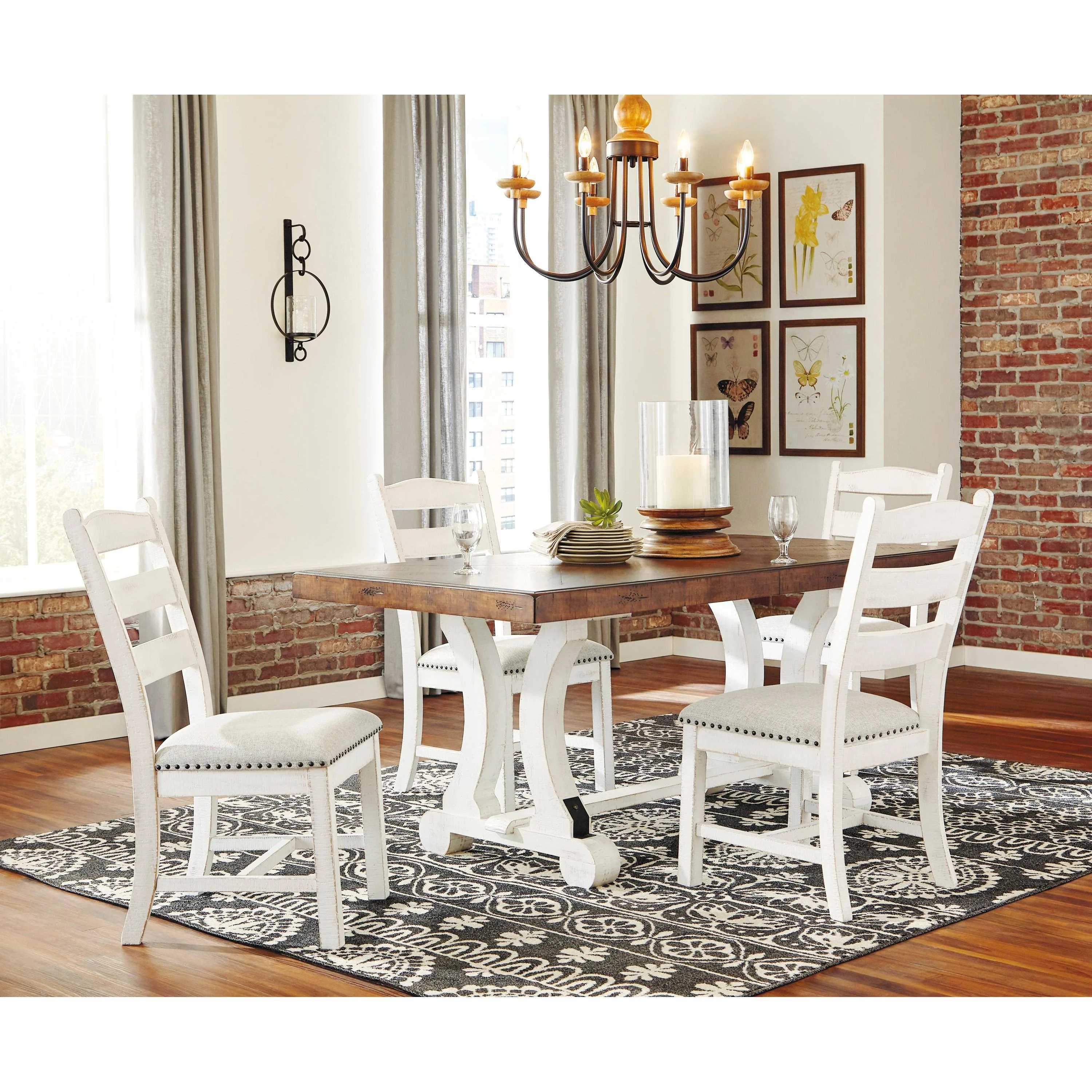 Signature Design by Ashley Valebeck D546D2 5 pc Dining Set - Image 1