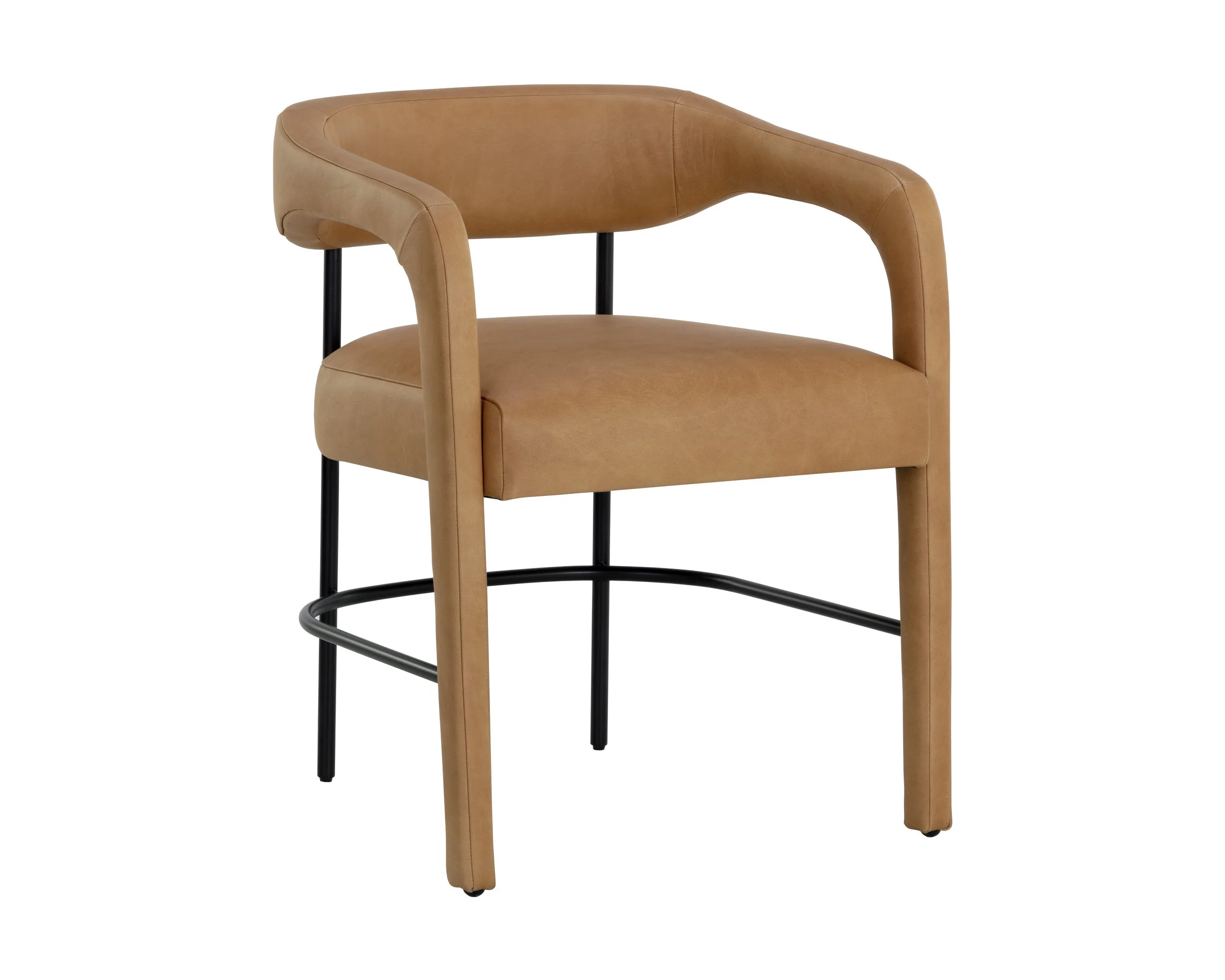 Mavia Dining Armchair – Ludlow Sesame Leather