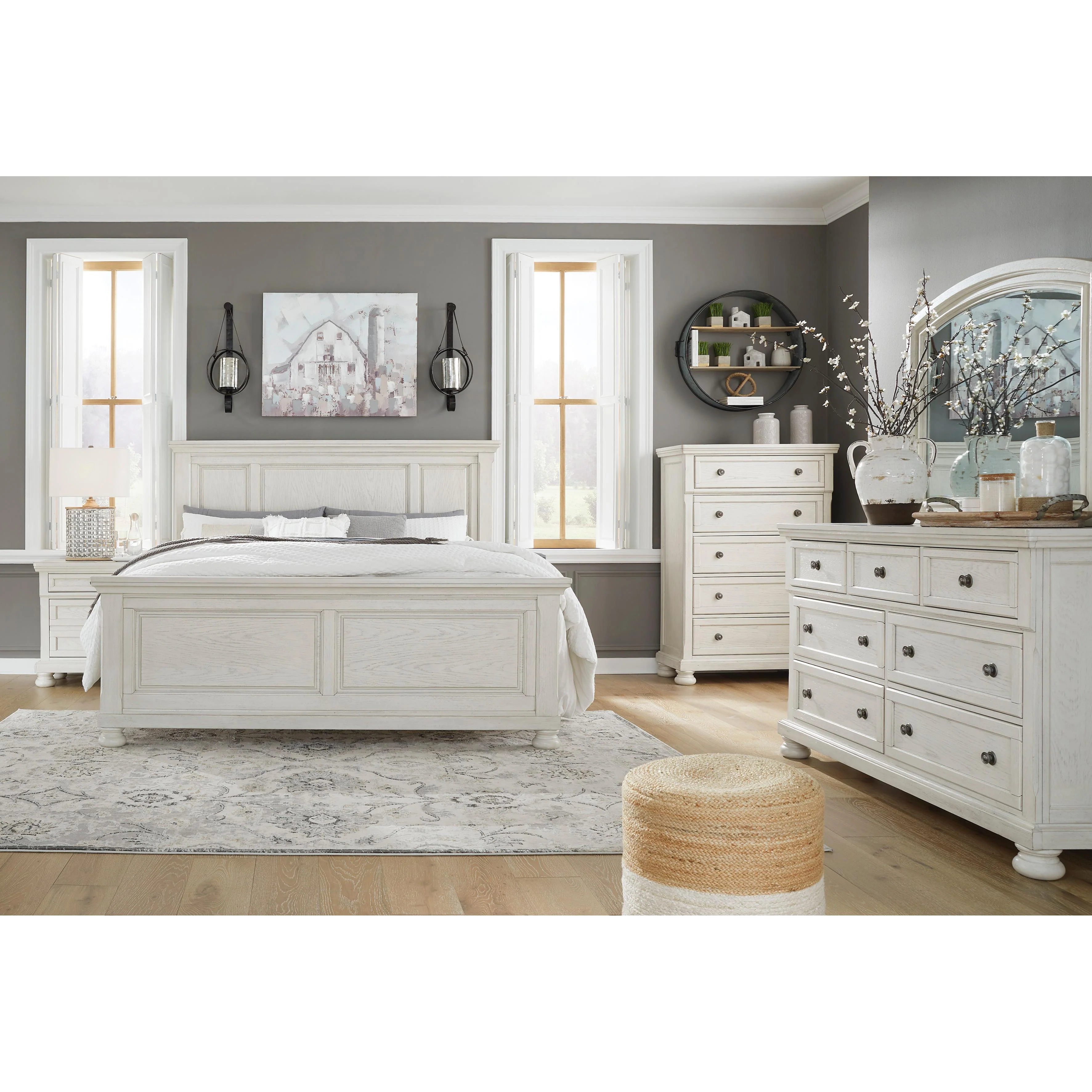 Ashley Robbinsdale B742 7 pc Queen Panel Bedroom Set - Image 2