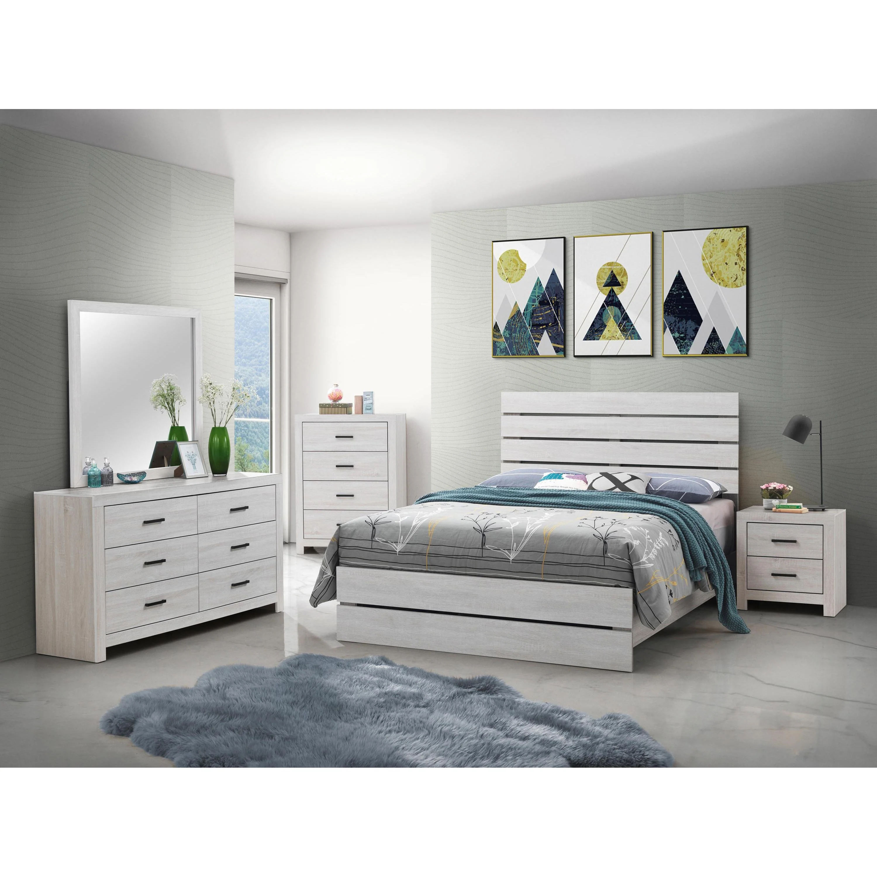 Coaster Furniture Marion 207051KE 6 pc King Panel Bedroom Set - Image 1