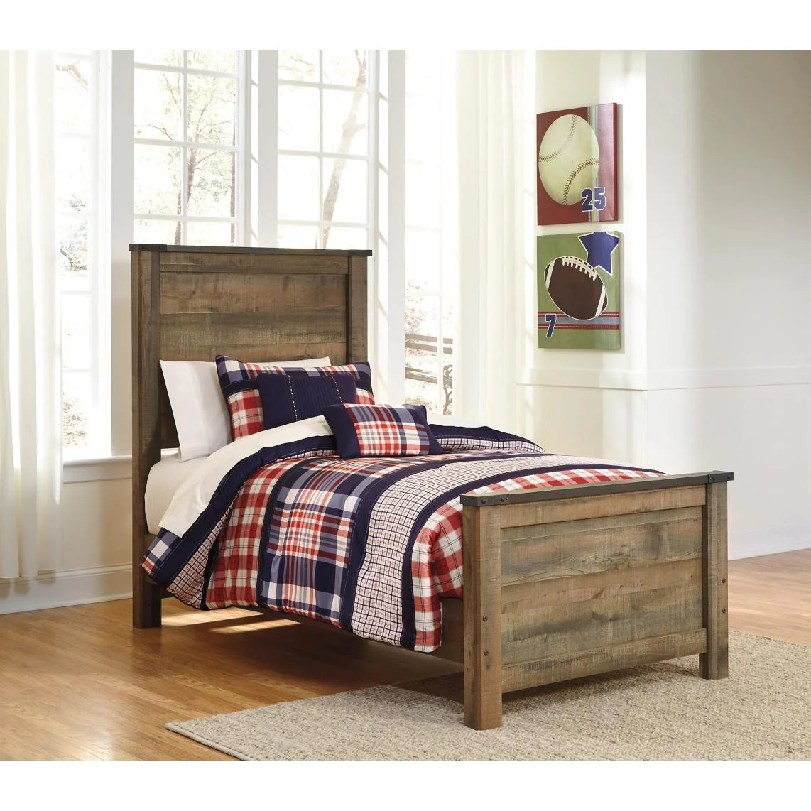 Signature Design by Ashley Trinell B446B2 Twin Panel Bed - Image 2