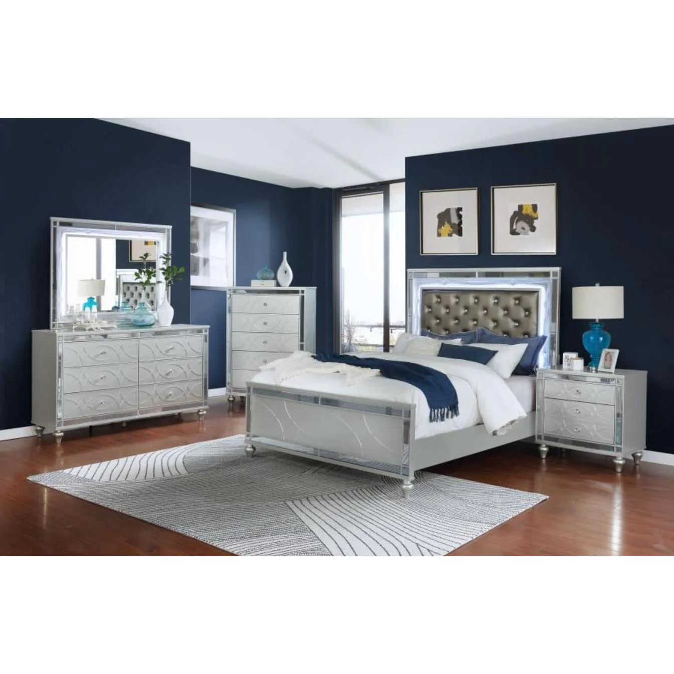 Coaster Furniture Gunnison 223211KW 7 pc King Panel Bedroom Set - Image 1