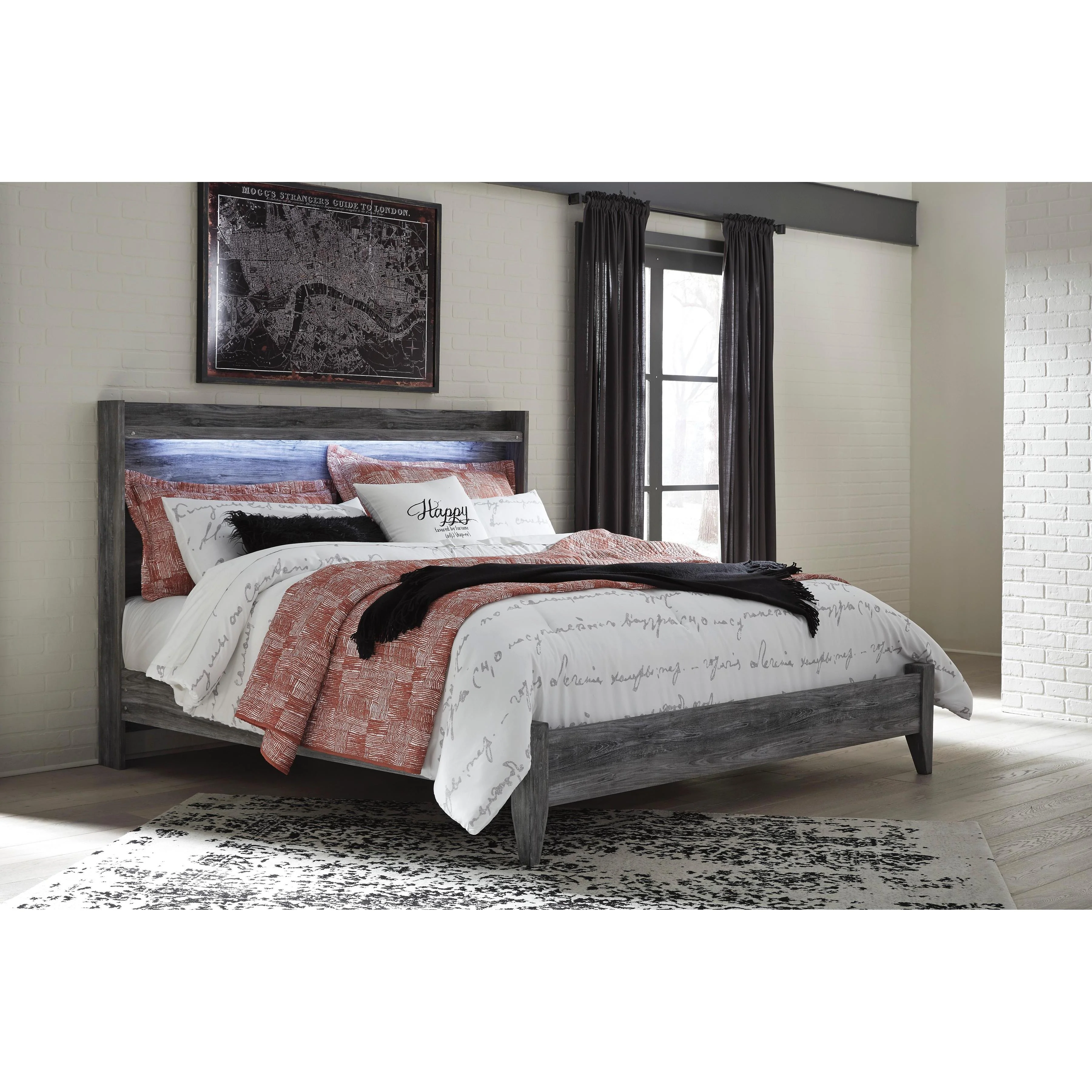Signature Design by Ashley Baystorm B221 6 pc King Panel Bedroom Set - Image 2