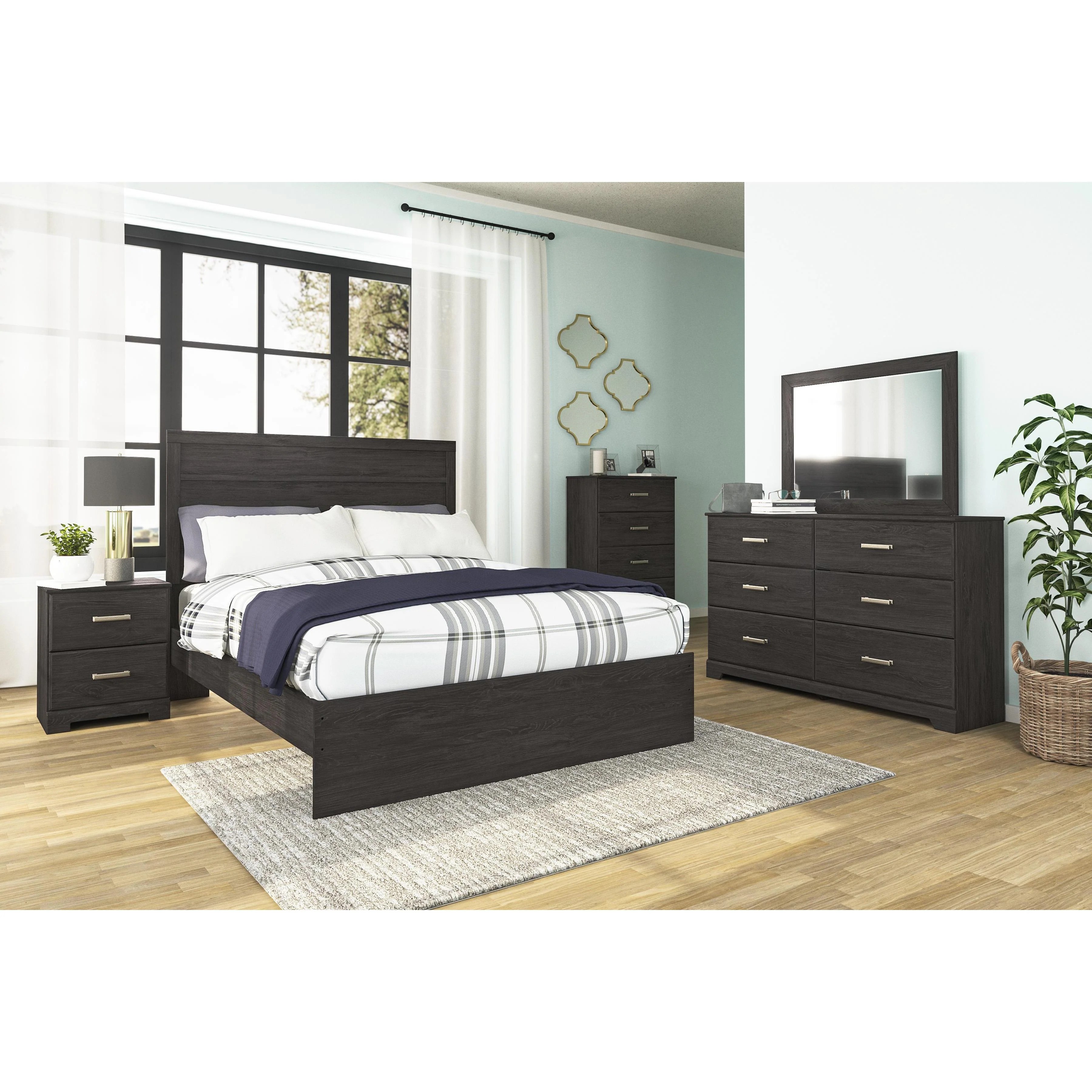 Signature Design by Ashley Belachime B2589 6 pc Queen Panel Bedroom Set - Image 1