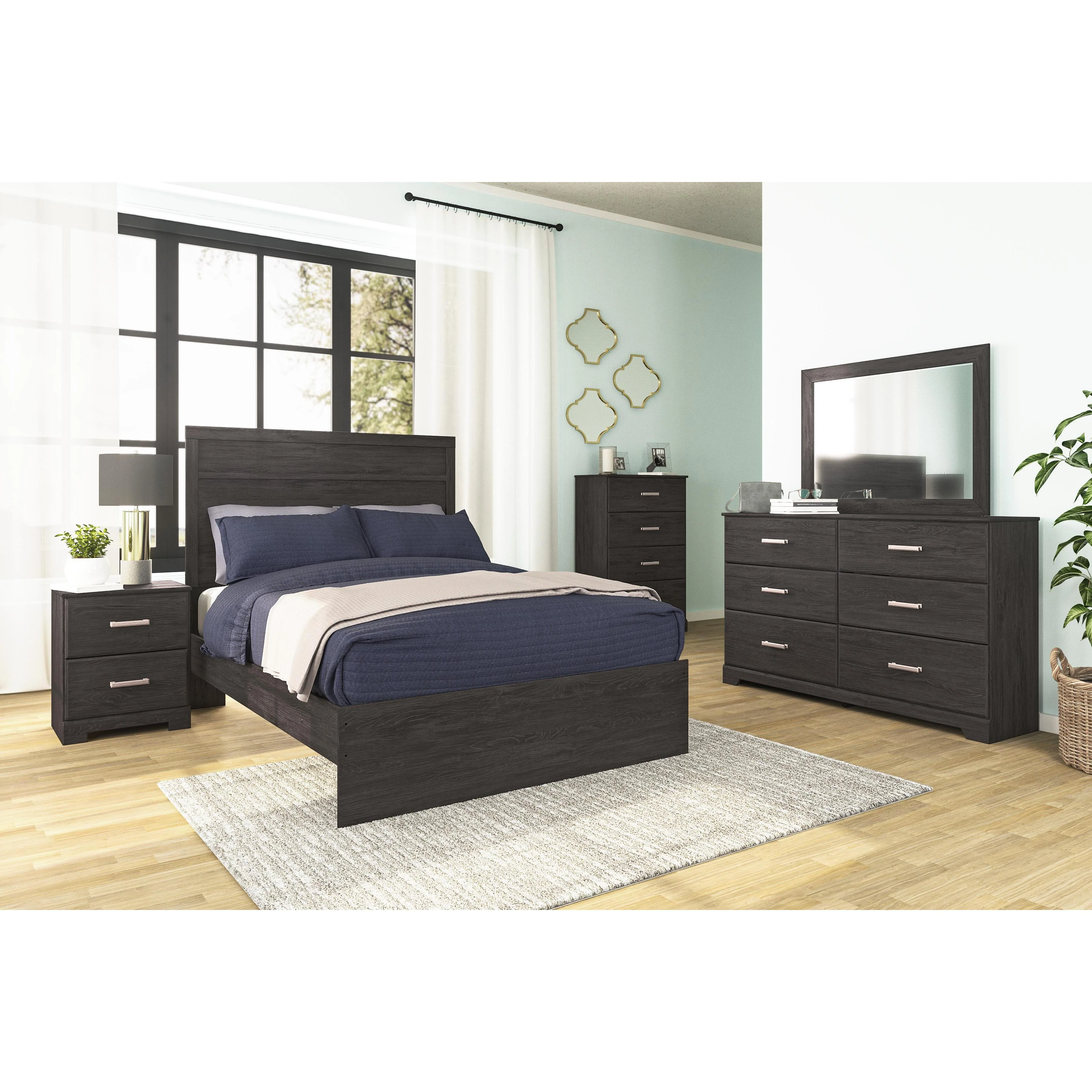 Signature Design by Ashley Belachime B2589 6 pc Full Panel Bedroom Set - Image 1