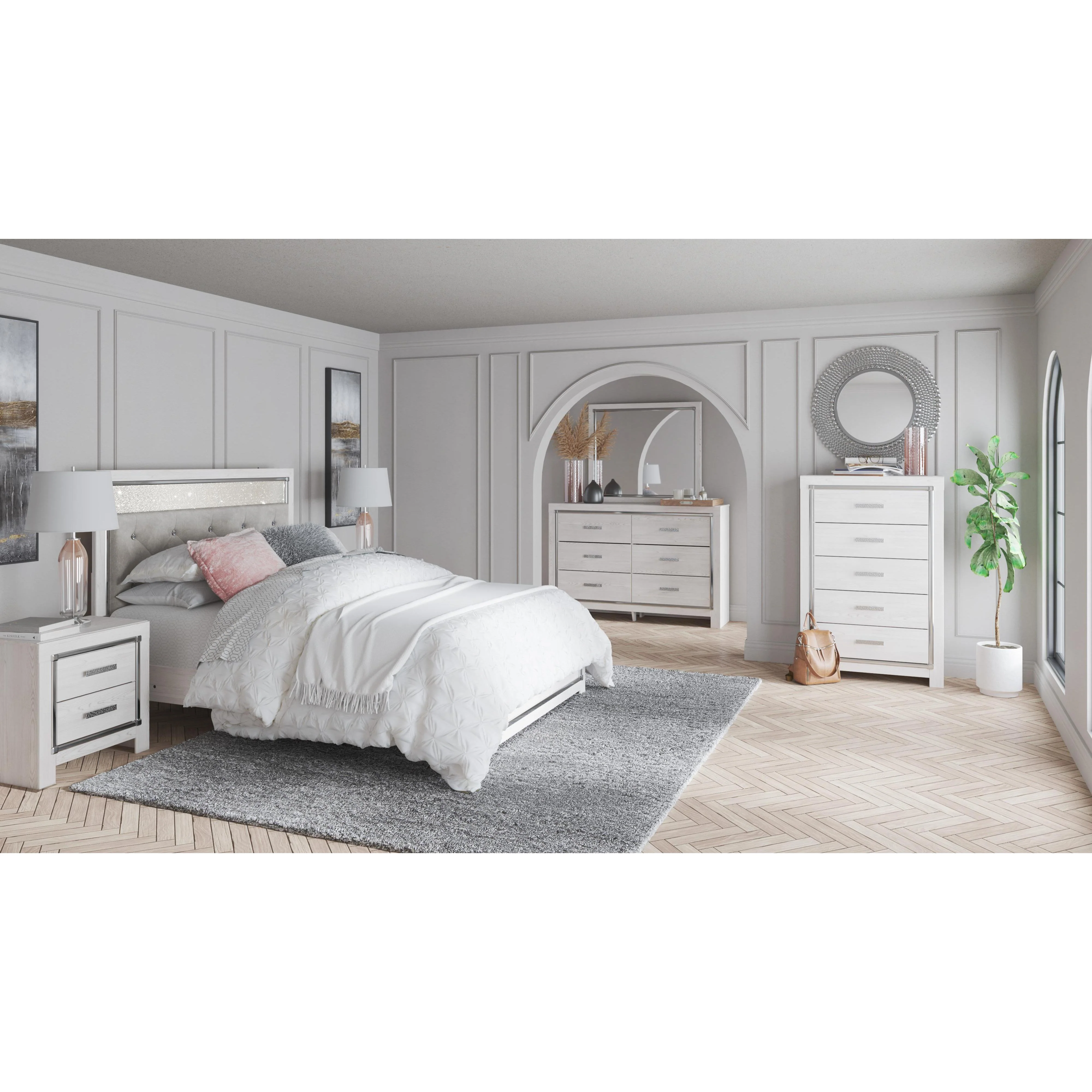 Signature Design by Ashley Altyra B2640 6 pc Queen Panel Bedroom Set - Image 1
