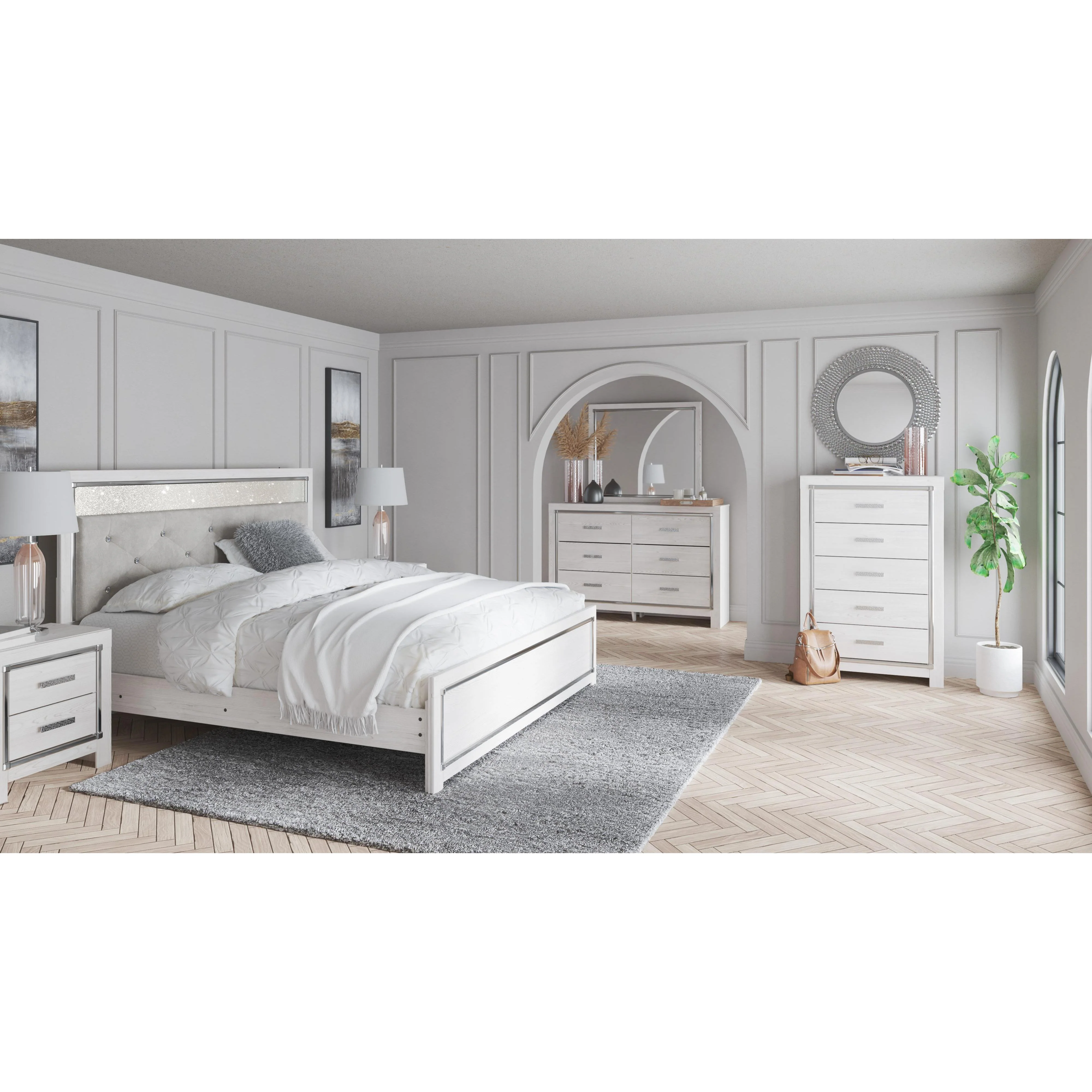 Signature Design by Ashley Altyra B2640 6 pc King Panel Bedroom Set - Image 1