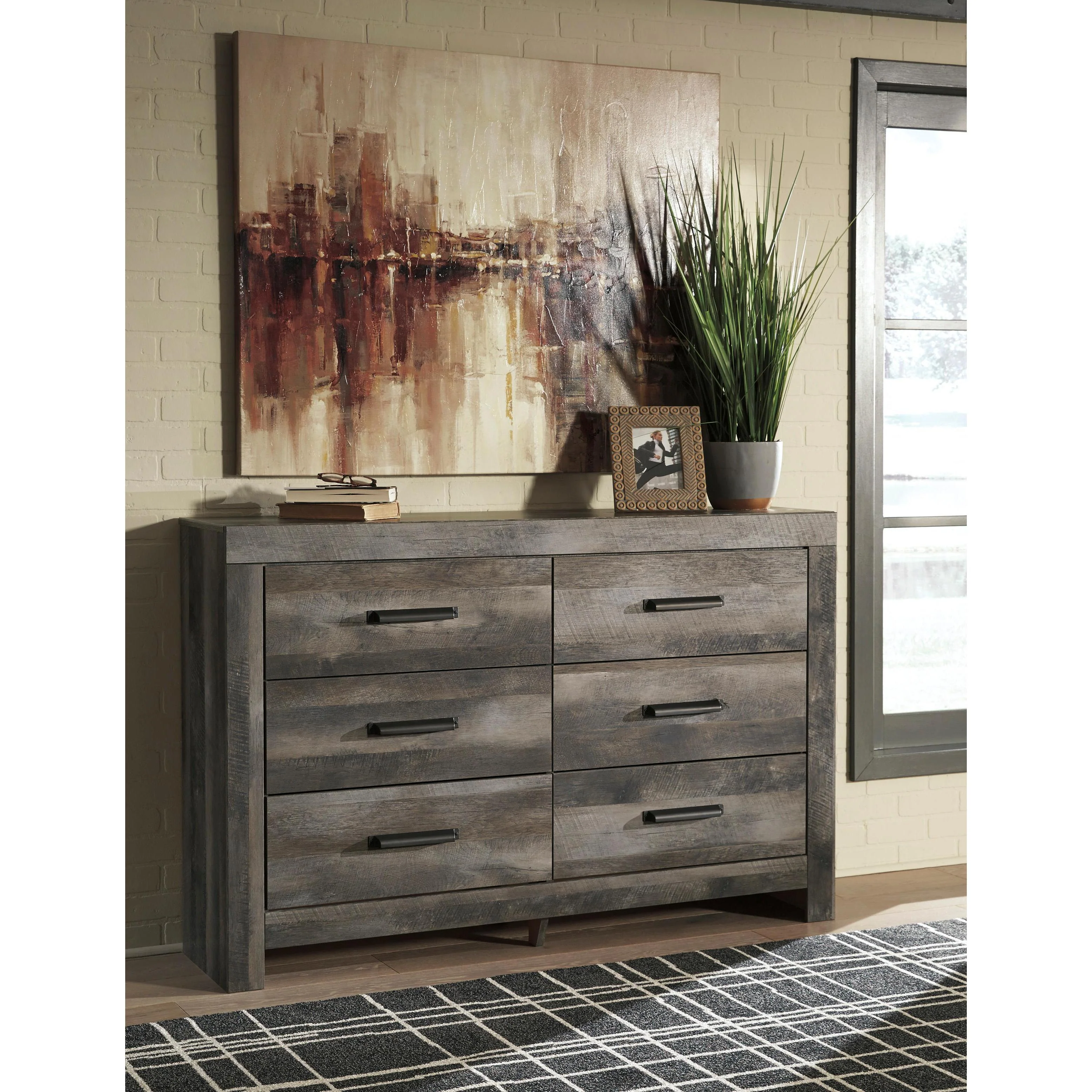 Signature Design by Ashley Wynnlow B440 6 pc Queen Crossbuck Panel Bedroom Set - Image 3