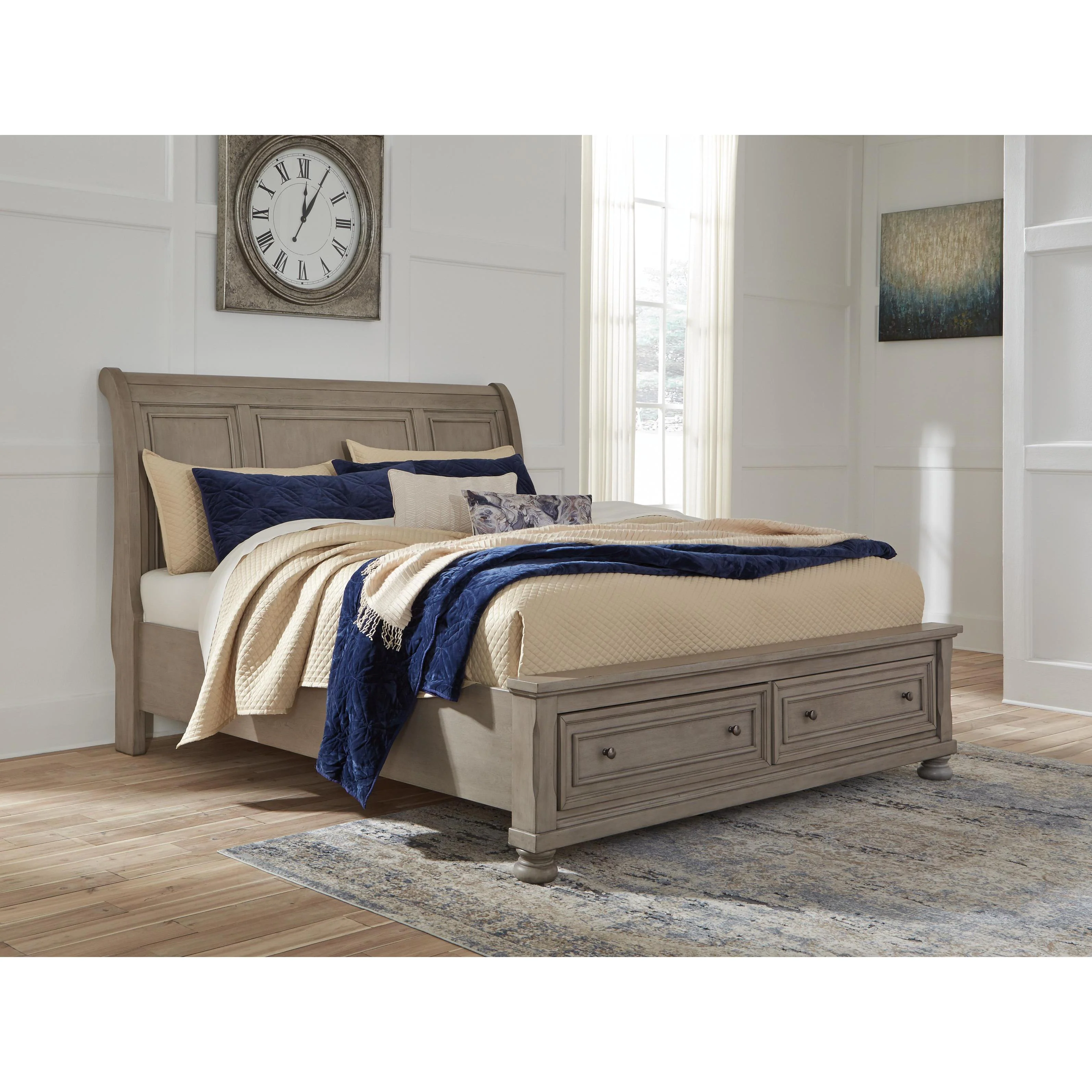 Signature Design by Ashley Lettner B733 8 pc Queen Sleigh Storage Bedroom Set - Image 2