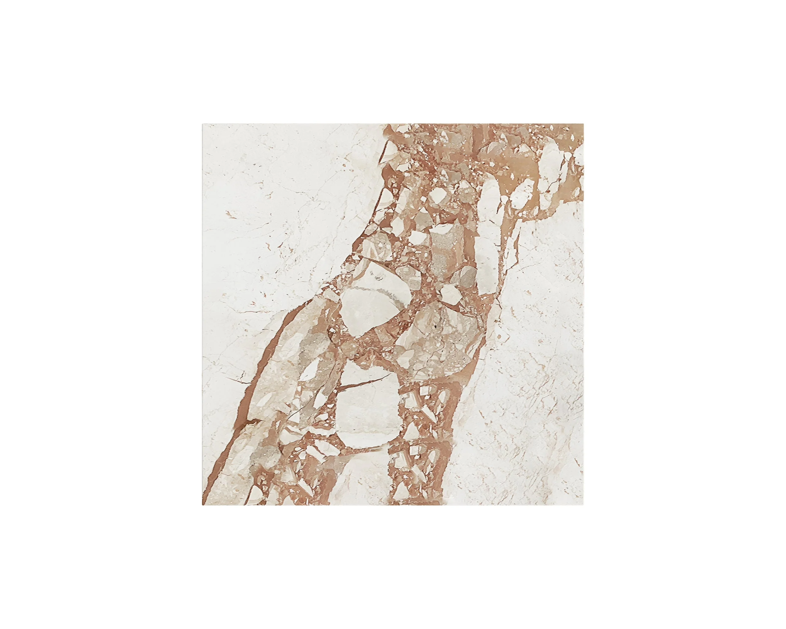 Laros End Table - Crema Breccia Marble - Image 2