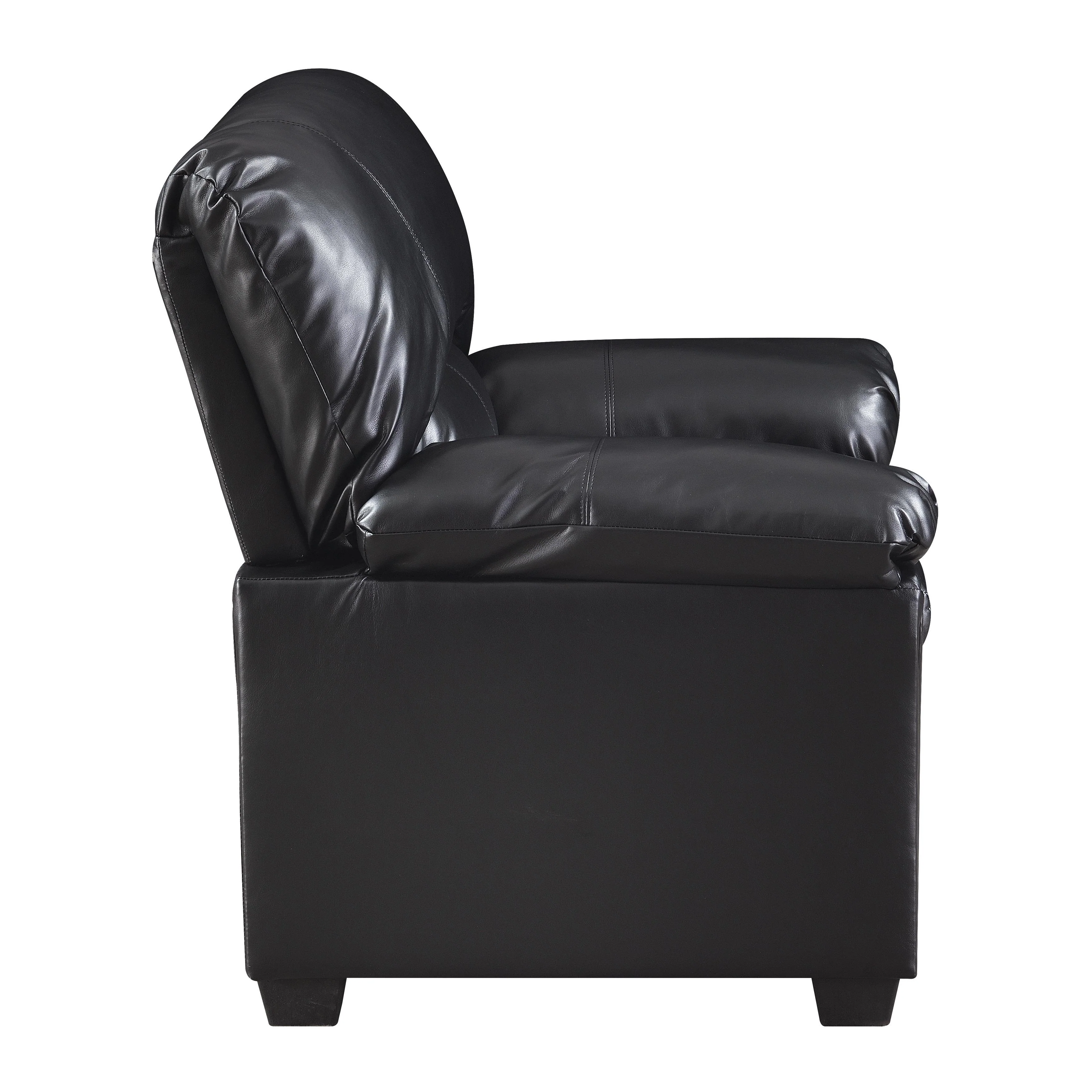 Homelegance Talon Stationary Bonded Leather Chair 8511BK-1 - Image 3
