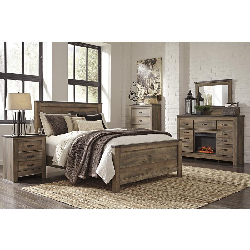 Signature Design by Ashley Trinell Queen Panel Bed B446-57/B446-54/B446-96 - Image 2