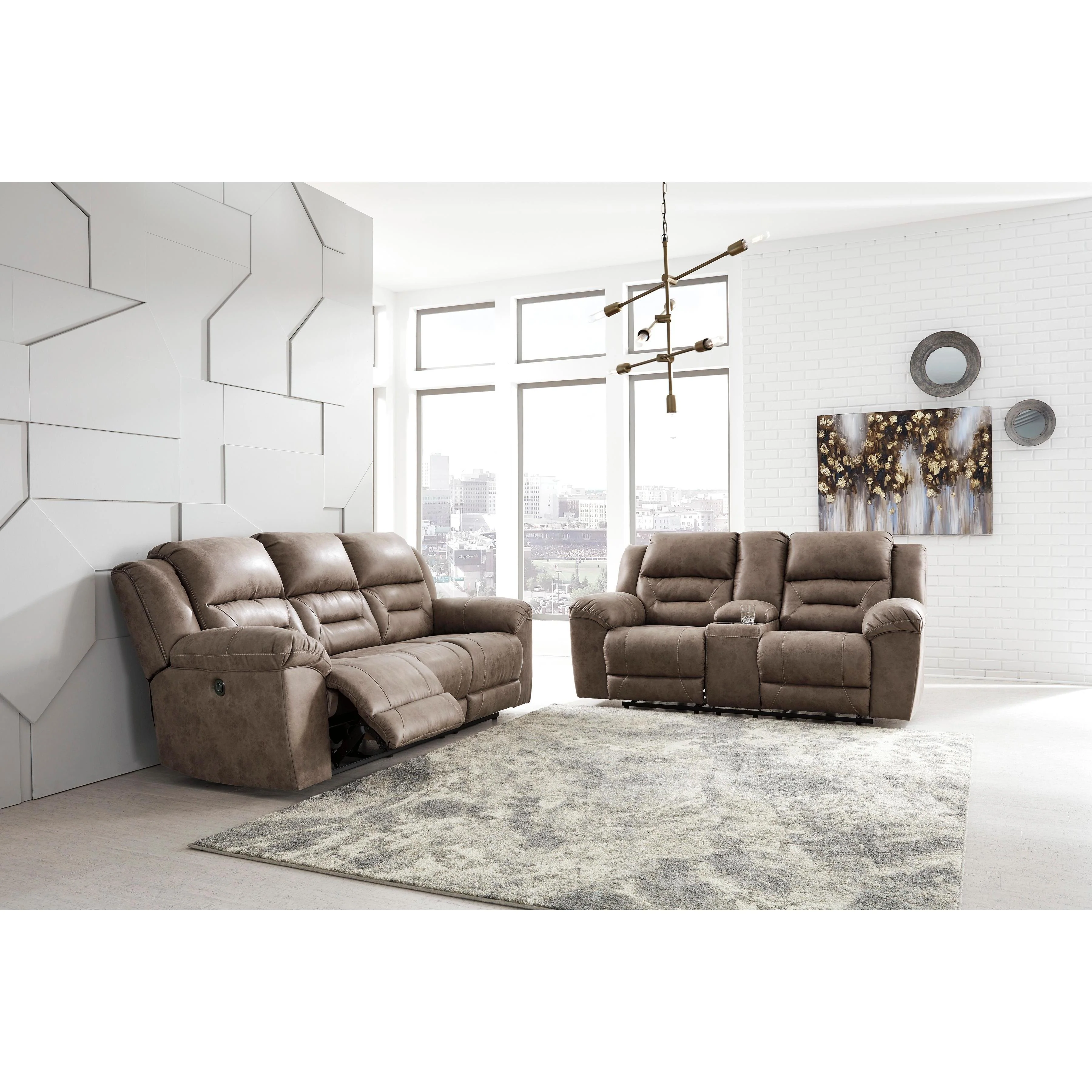 Signature Design by Ashley Stoneland 39905U4 2 pc Reclining Living Room Set - Image 2