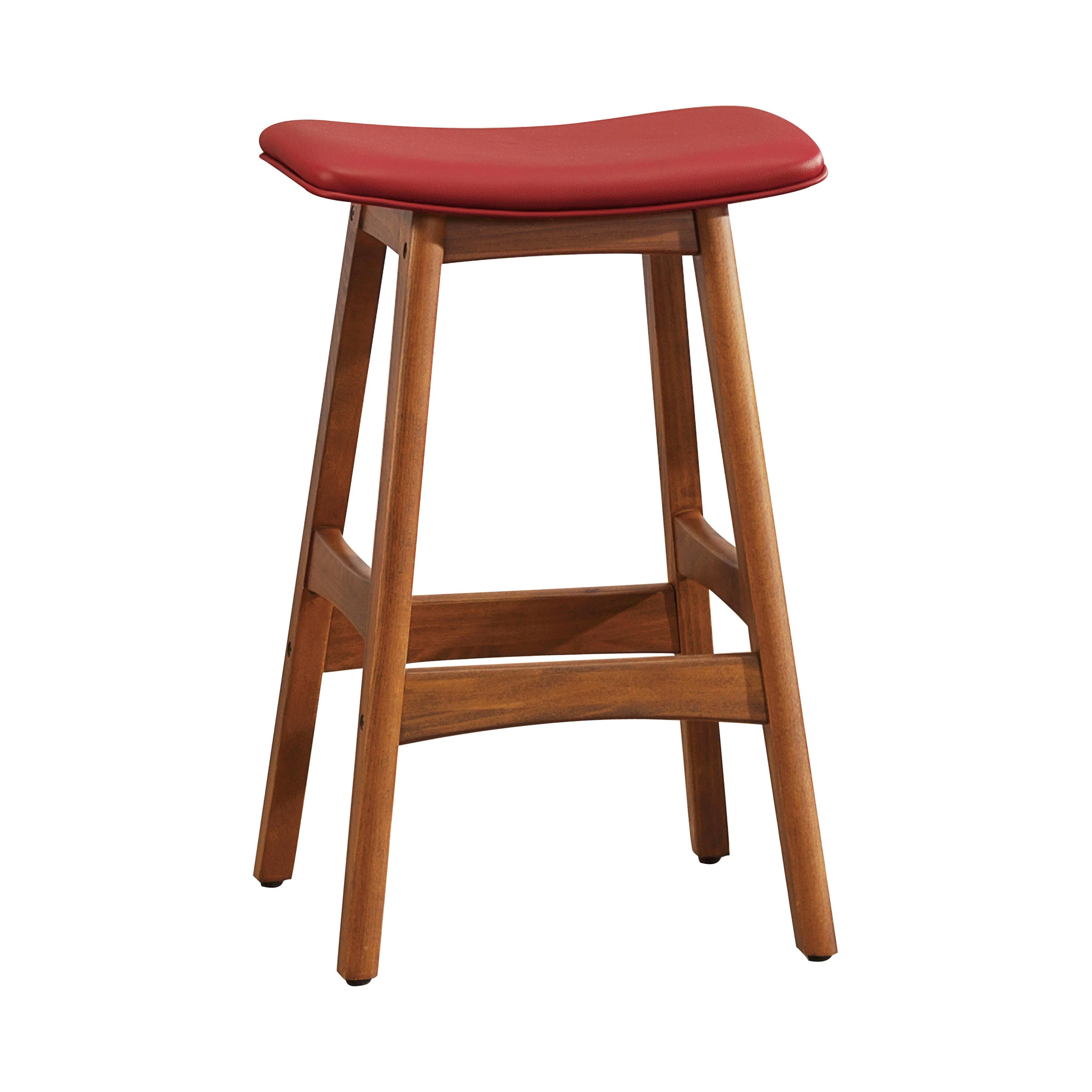 Homelegance Ride 1188RD-24 Counter Height Stool, Matt Red - Image 1