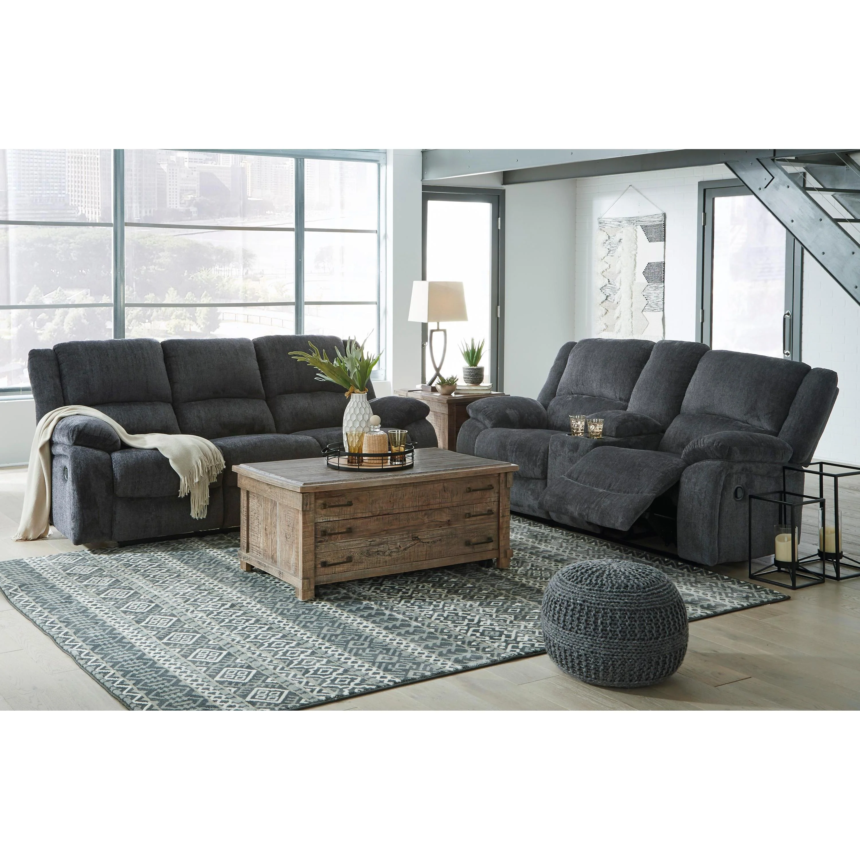 Signature Design by Ashley Draycoll 76504U2 2 pc Power Reclining Living Room Set - Image 1