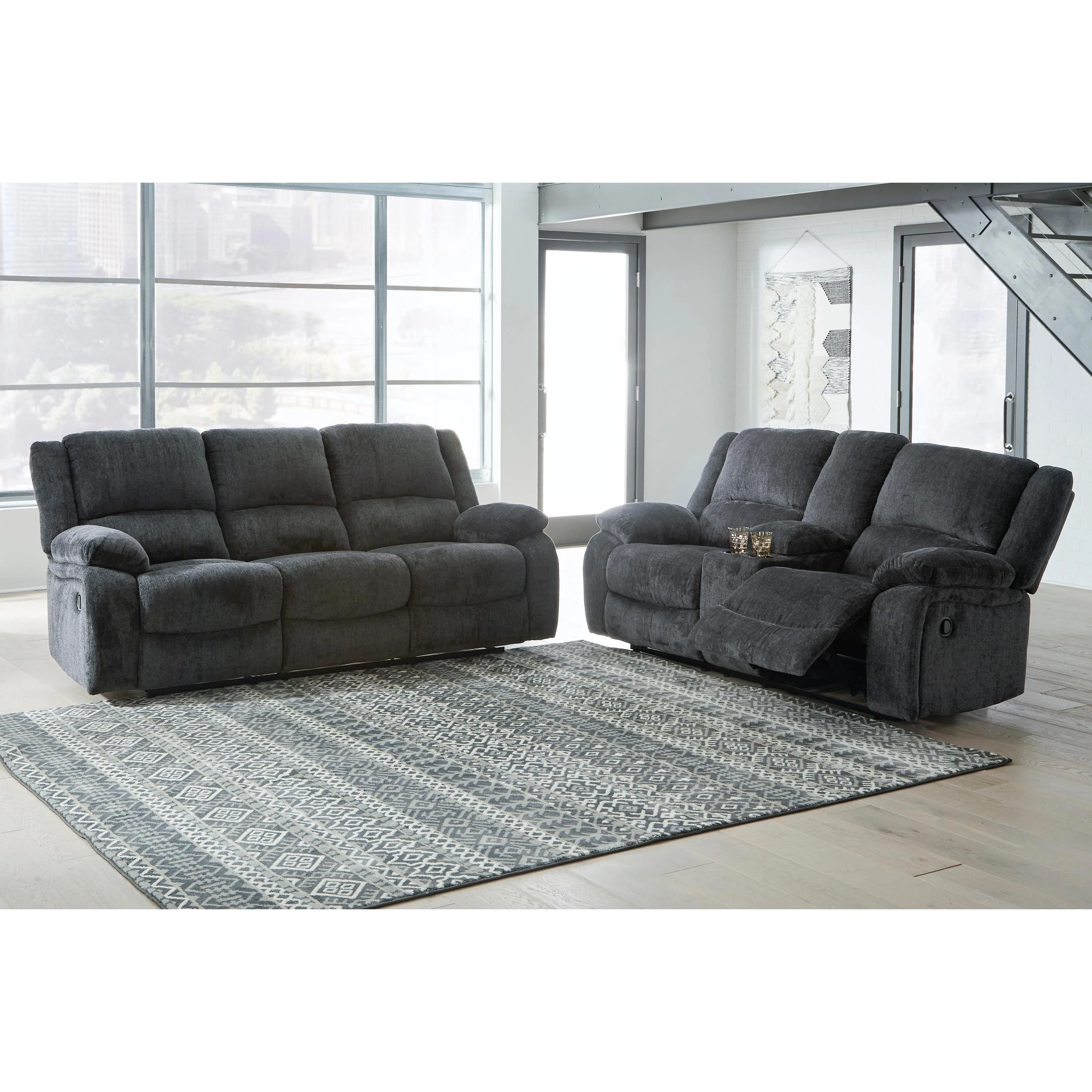 Signature Design by Ashley Draycoll 76504U2 2 pc Power Reclining Living Room Set - Image 2