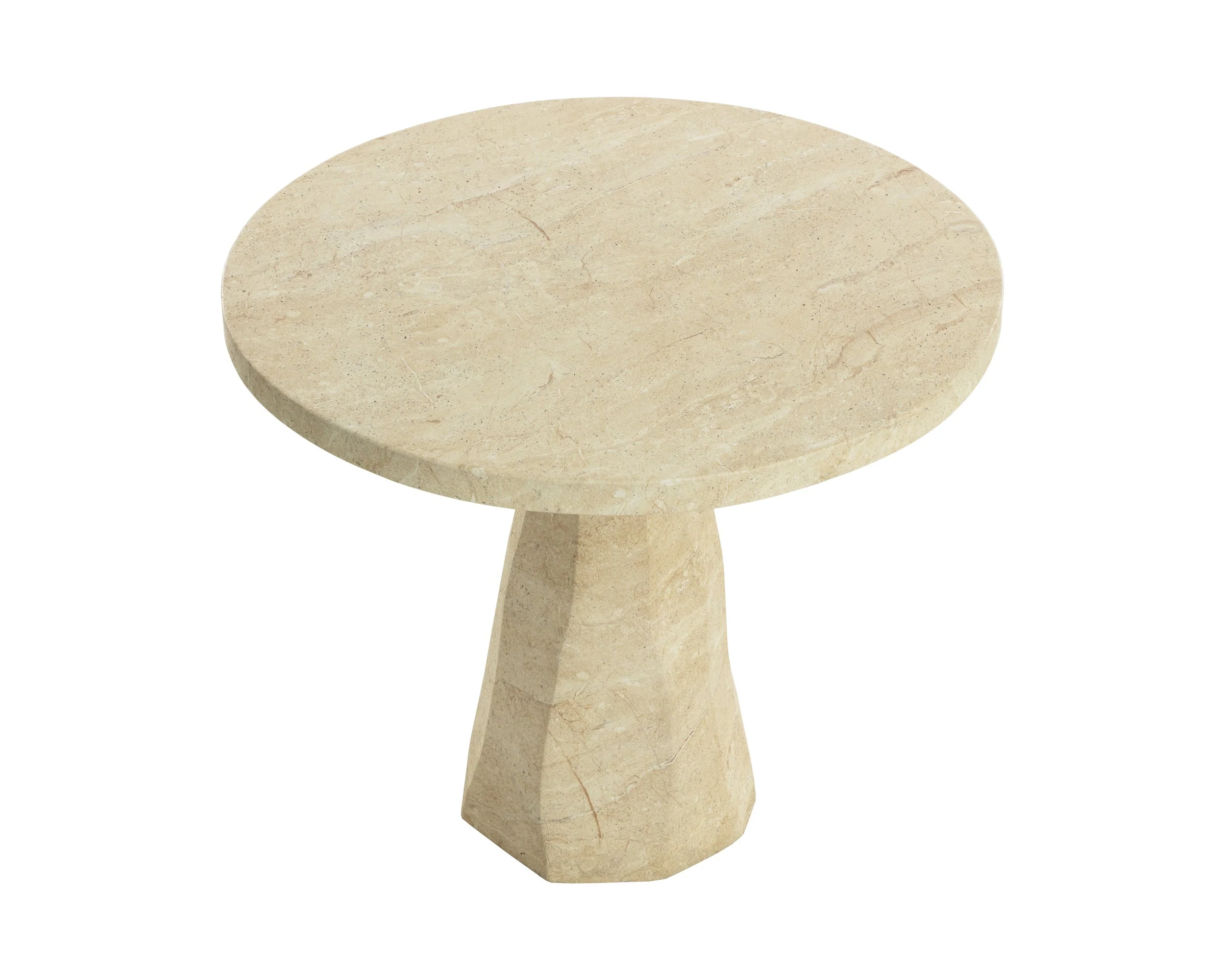 Kliff Bistro Table - Travertine Look - Natural - Image 3