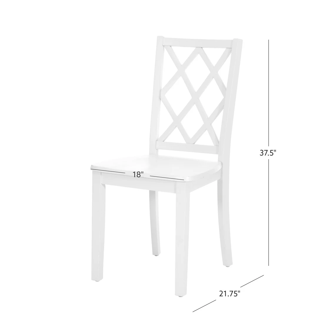 MAUI SIDE CHAIR WHITE 1 CTN 23LD1015SCWHT - Image 2