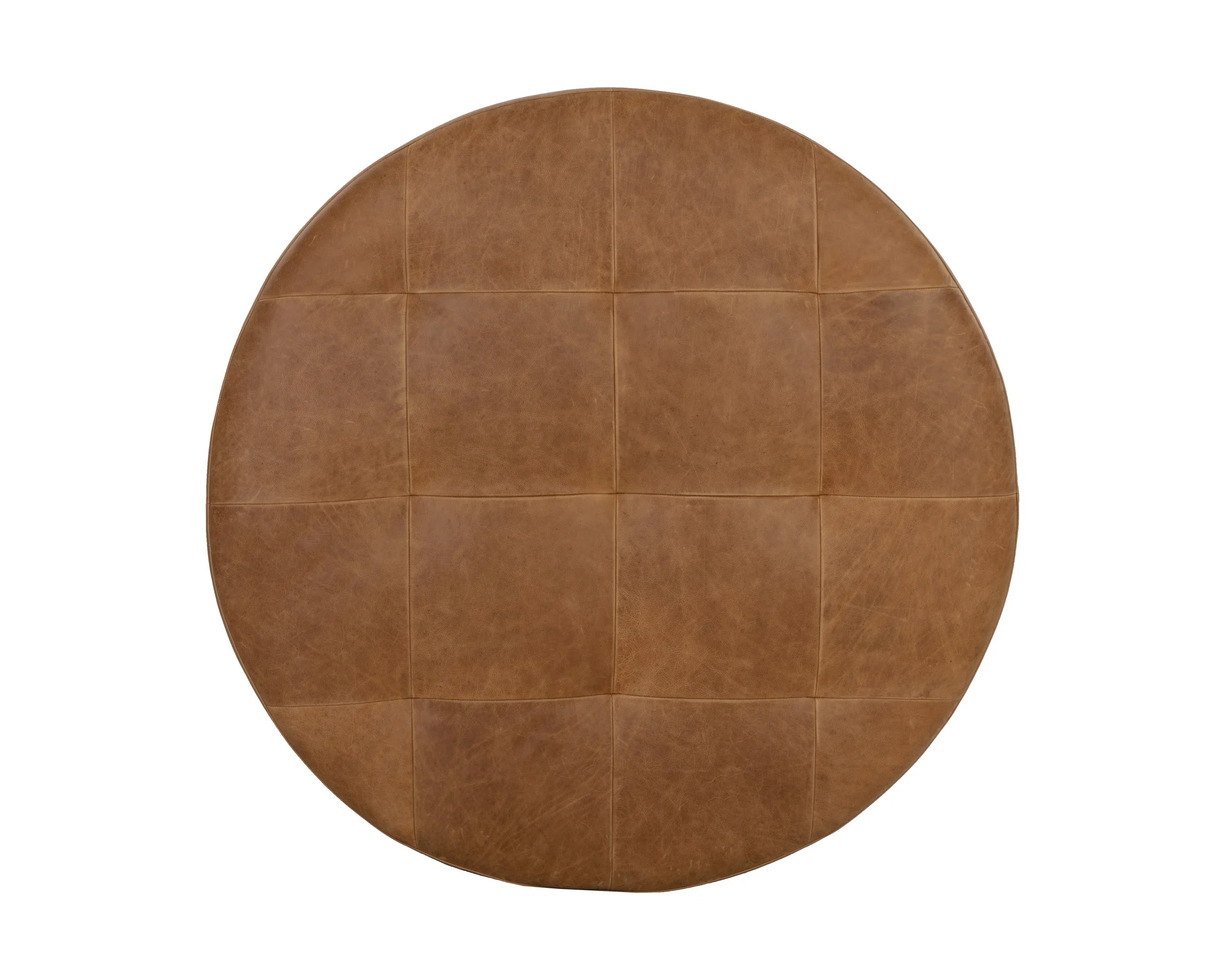 Nilda Ottoman - Camel Leather - Image 3